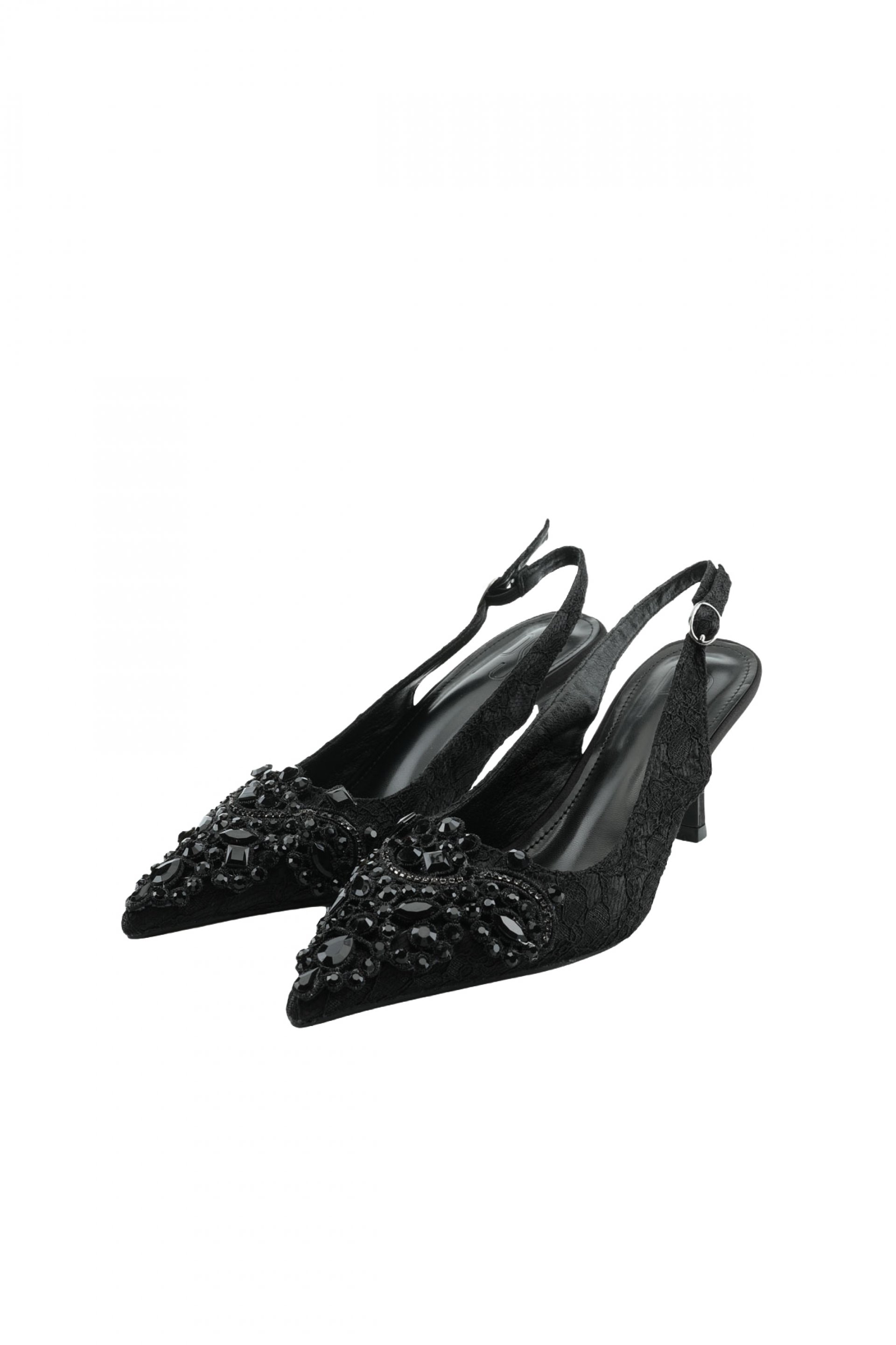 ŠPICASTE CRNE SANDALE SA UKRASNIM DETALJIMA – PS Fashion, ŠPICASTE CRNE SANDALE SA UKRASNIM DETALJIMA