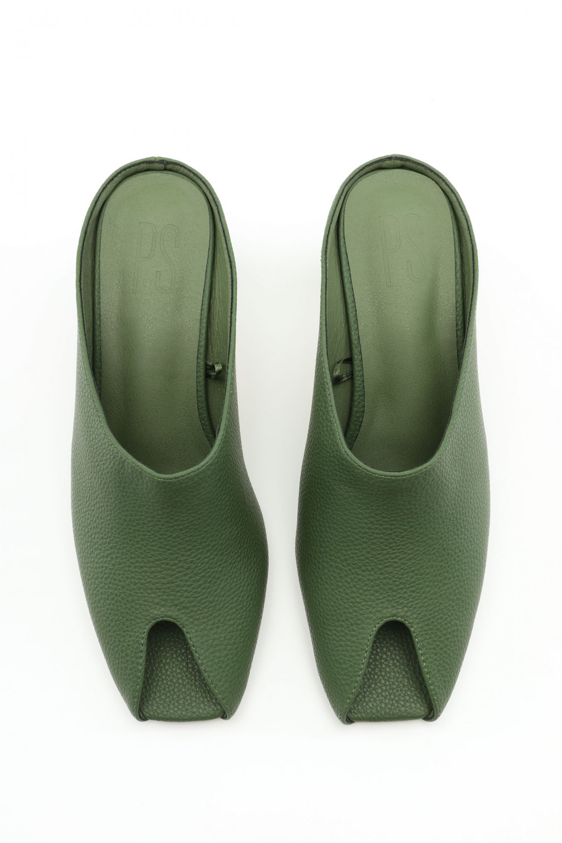 ZELENE PAPUČE SA OTVORENOM PETOM – PS Fashion, ZELENE PAPUČE SA OTVORENOM PETOM