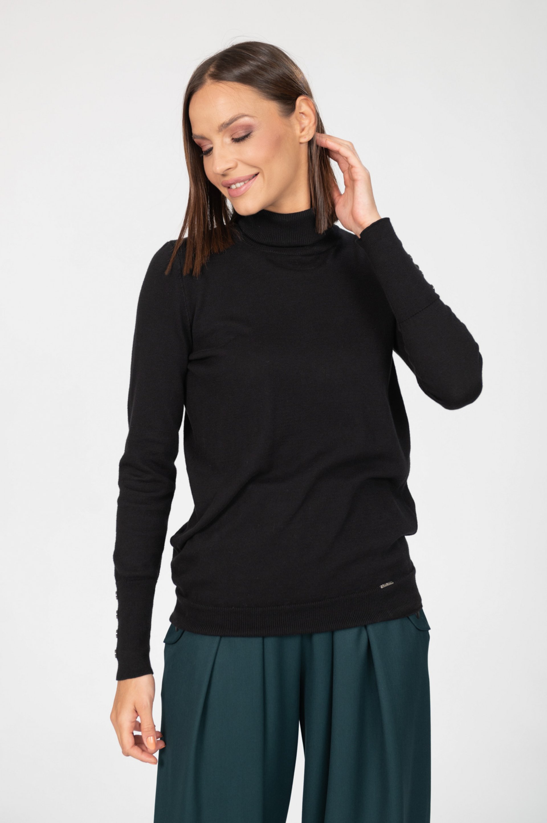 CRNA PAMUČNA ROLKA – PS Fashion, CRNA PAMUČNA ROLKA