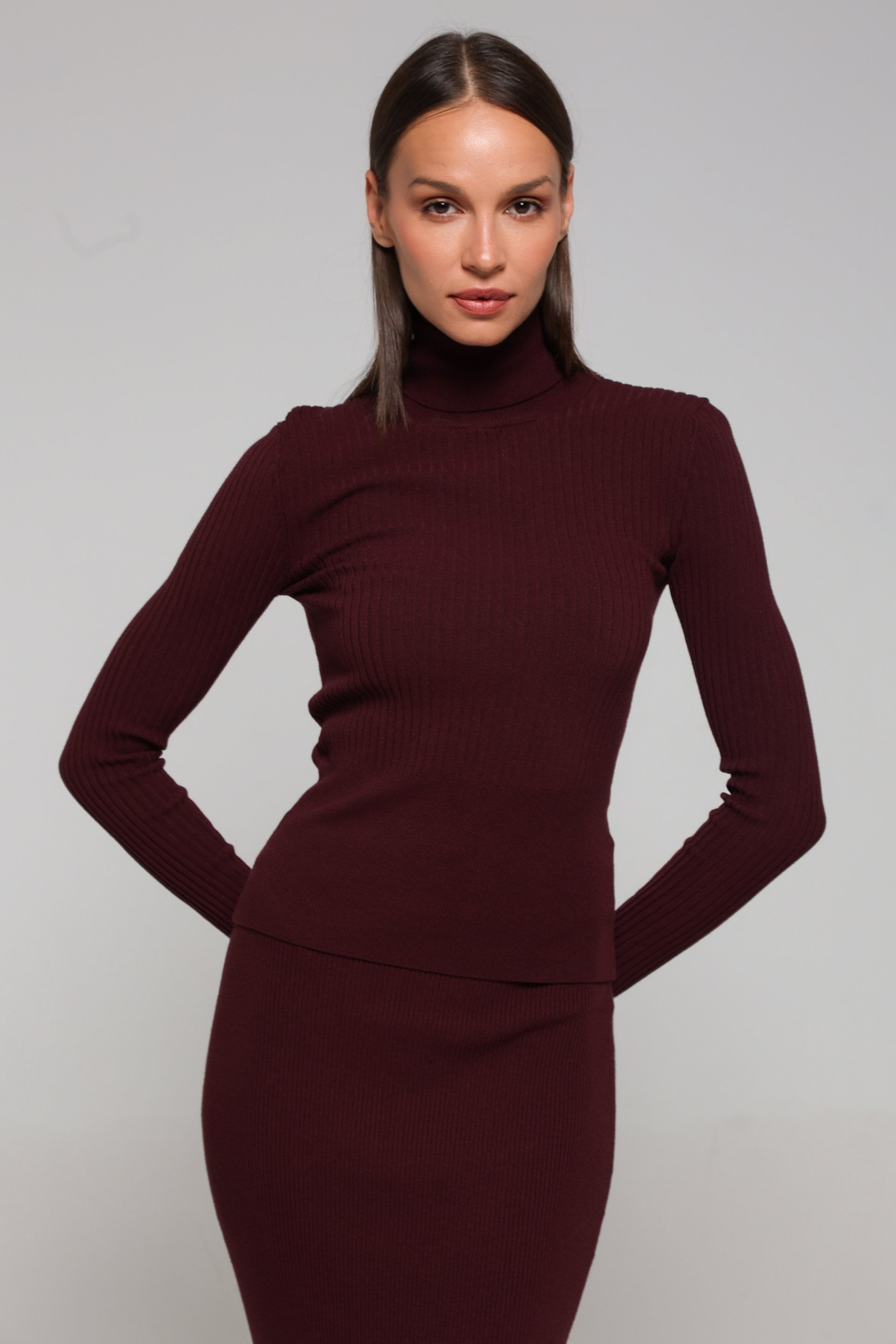 BORDO ROLKA REBRASTE TEKSTURE – PS Fashion, BORDO ROLKA REBRASTE TEKSTURE