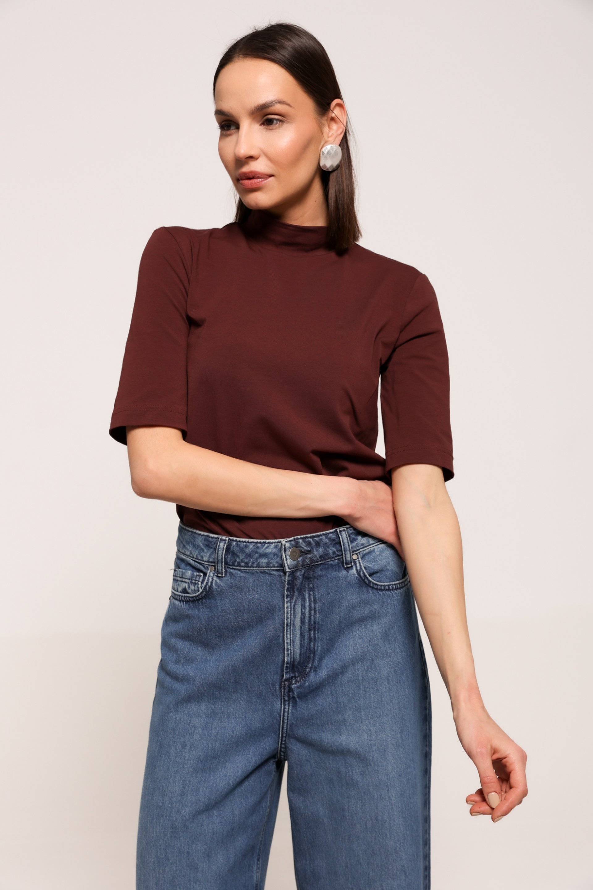 BRAON ROLKA SA KRATKIM RUKAVIMA – PS Fashion, BRAON ROLKA SA KRATKIM RUKAVIMA