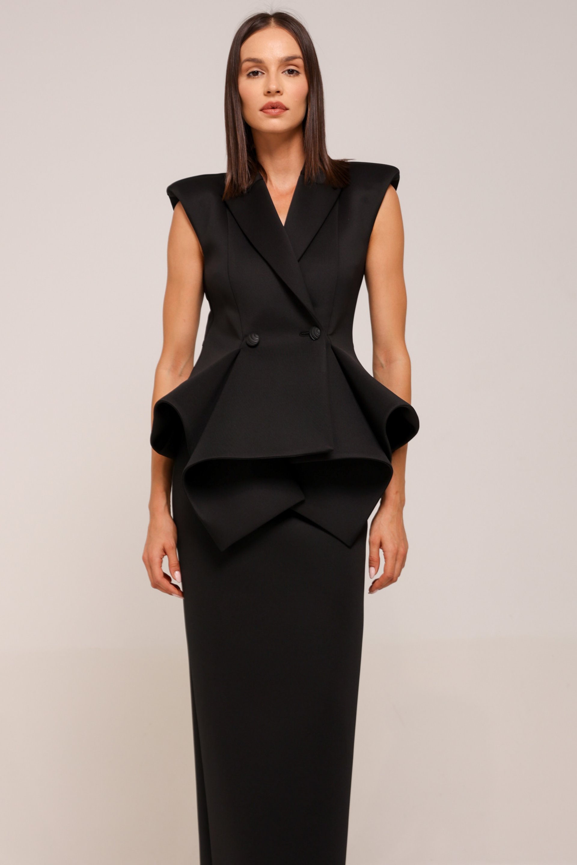 ELEGANTAN CRNI PRSLUK – PS Fashion, ELEGANTAN CRNI PRSLUK