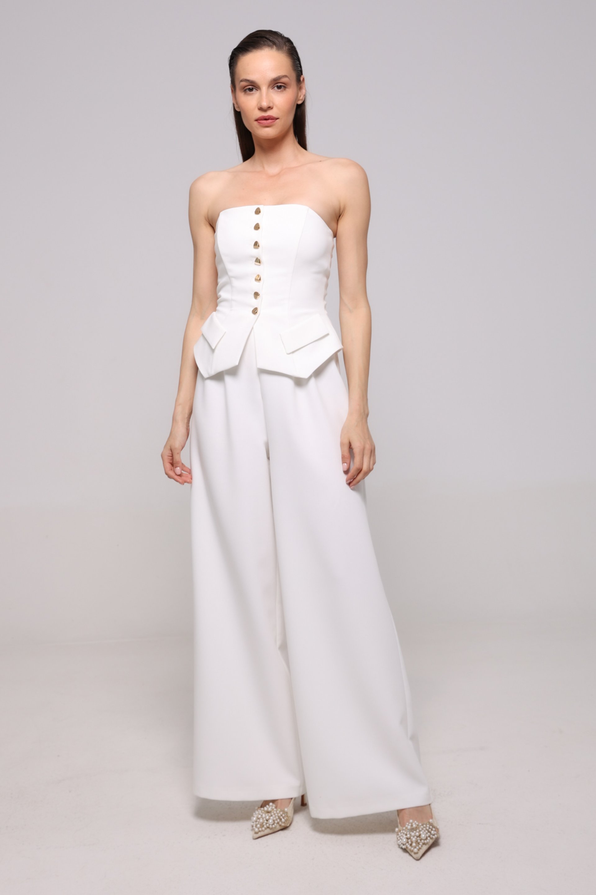 KOMBINEZON SA ZLATNIM DUGMIĆIMA – PS Fashion, KOMBINEZON SA ZLATNIM DUGMIĆIMA