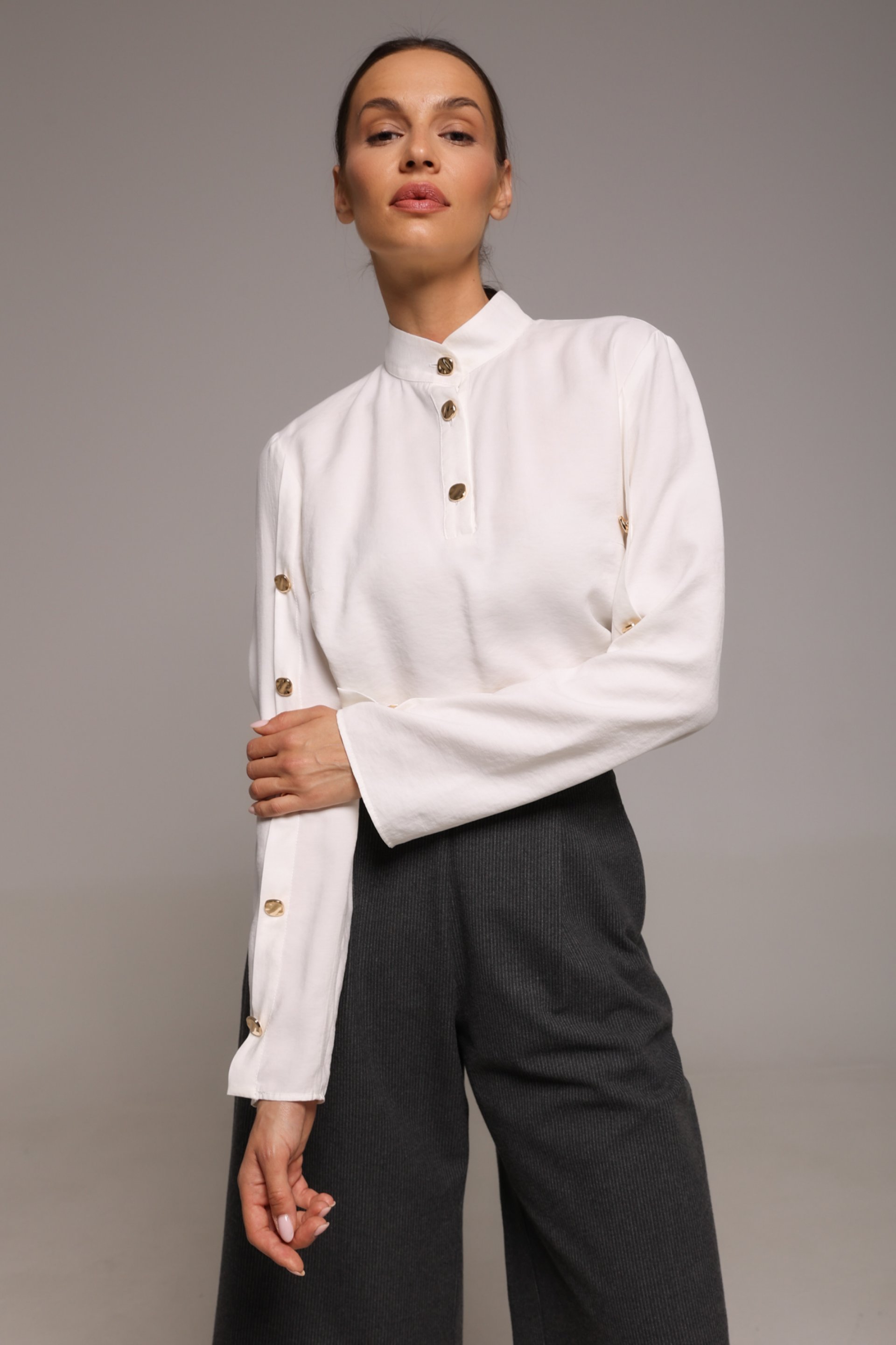 TUNIKA SA DEKORATIVNIM DUGMIĆIMA – PS Fashion, TUNIKA SA DEKORATIVNIM DUGMIĆIMA