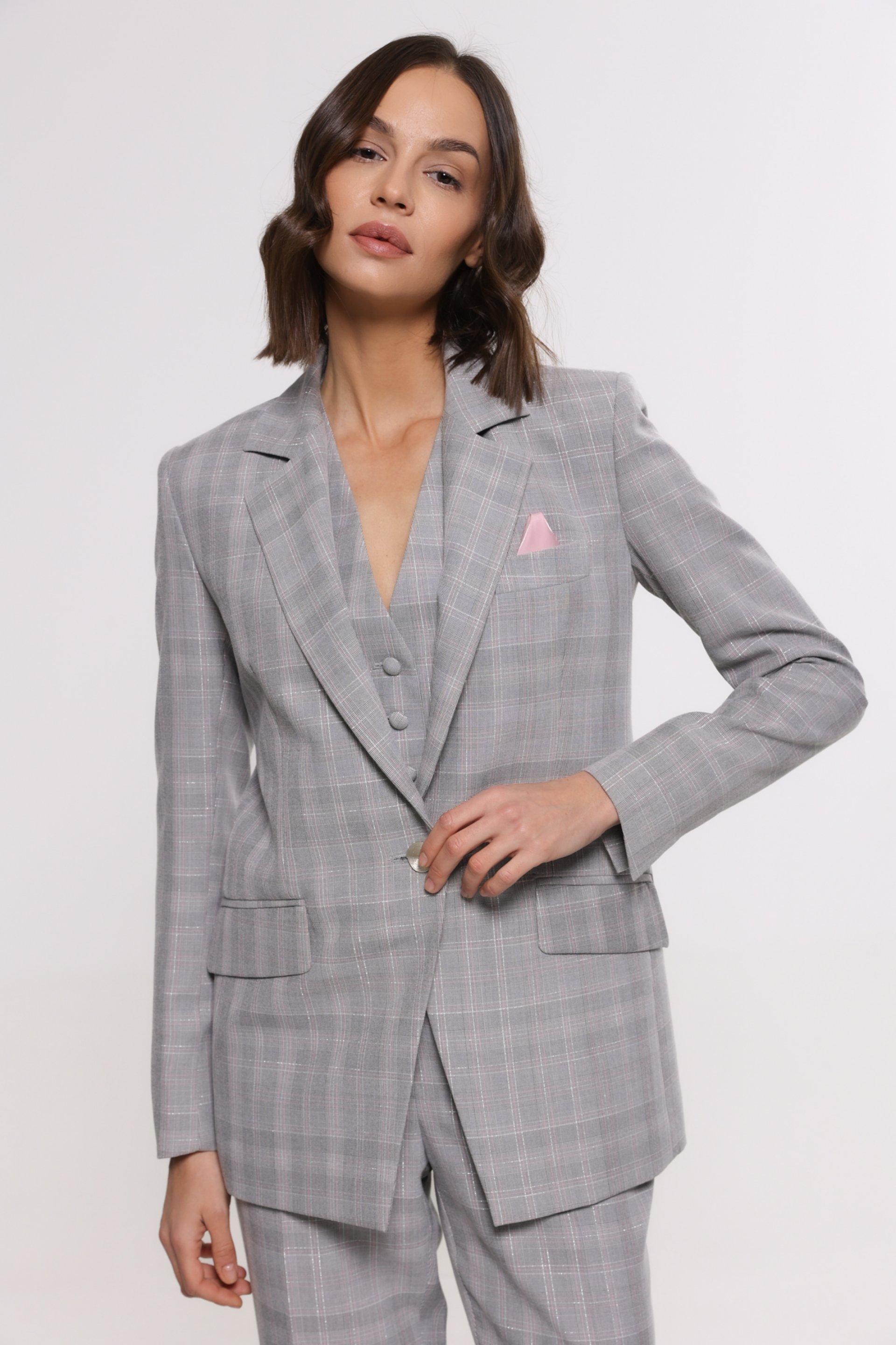 SIVI KARIRANI BLEJZER – PS Fashion, SIVI KARIRANI BLEJZER