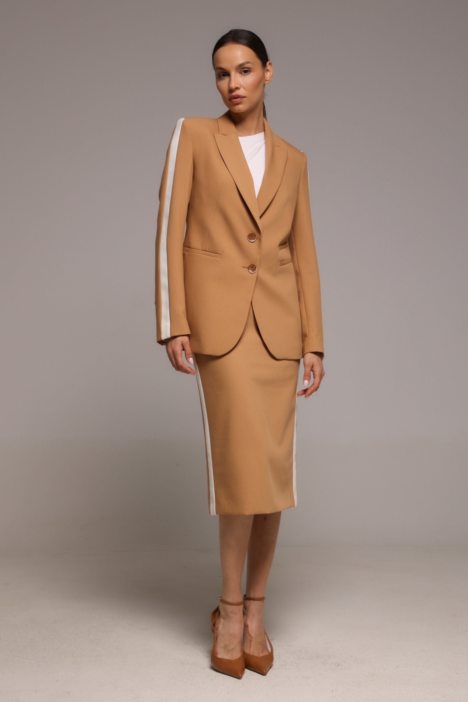 PENCIL SUKNJA SA KONTRASNIM DETALJIMA – PS Fashion, PENCIL SUKNJA SA KONTRASNIM DETALJIMA