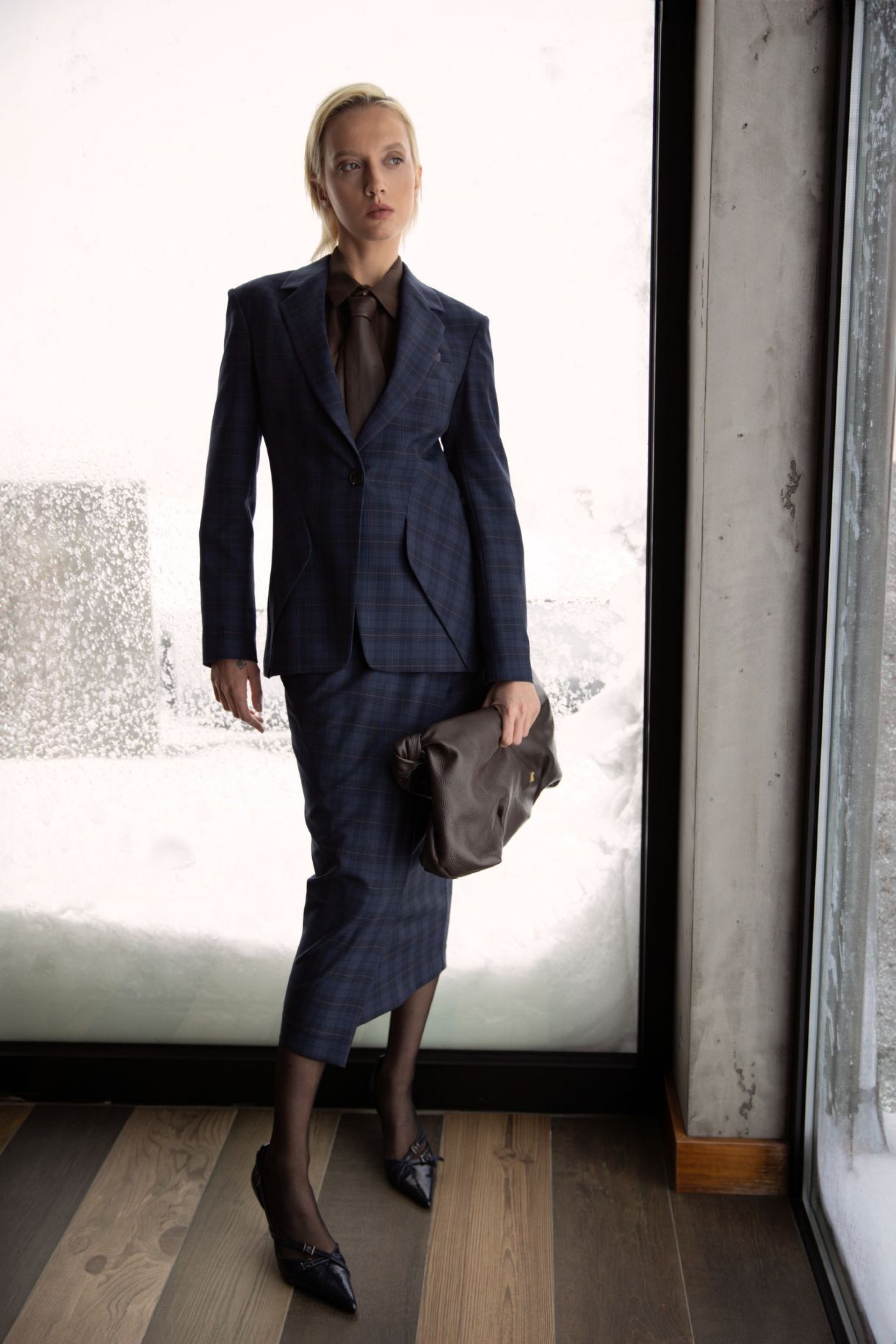 KARIRANA SUKNJA SA ASIMETRIČNIM PREKLOPOM – PS Fashion, KARIRANA SUKNJA SA ASIMETRIČNIM PREKLOPOM