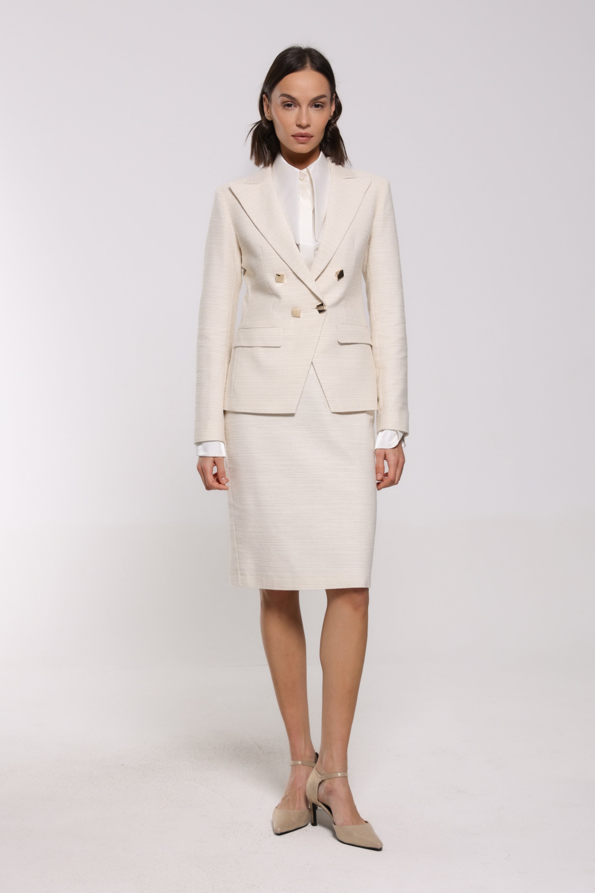 BEŽ SUKNJA SA ASIMETRIČNIM POJASOM – PS Fashion, BEŽ SUKNJA SA ASIMETRIČNIM POJASOM