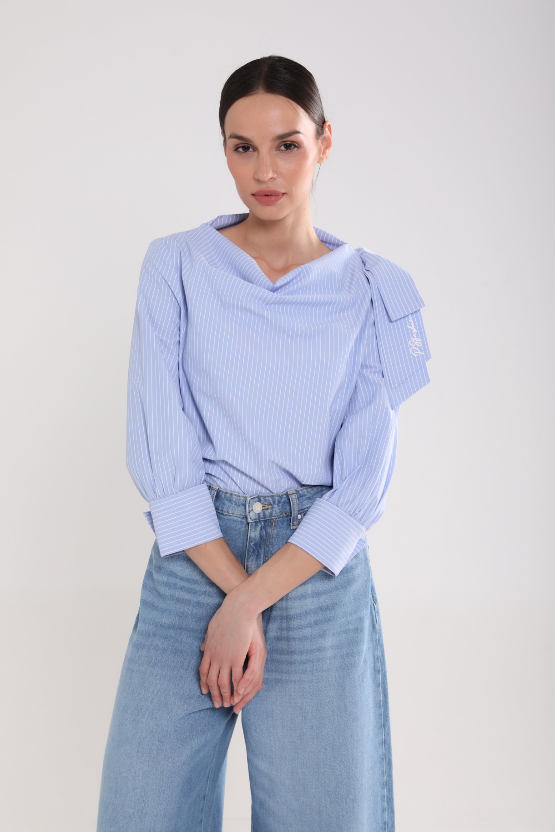 PRUGASTA PAMUČNA BLUZA – PS Fashion, PRUGASTA PAMUČNA BLUZA