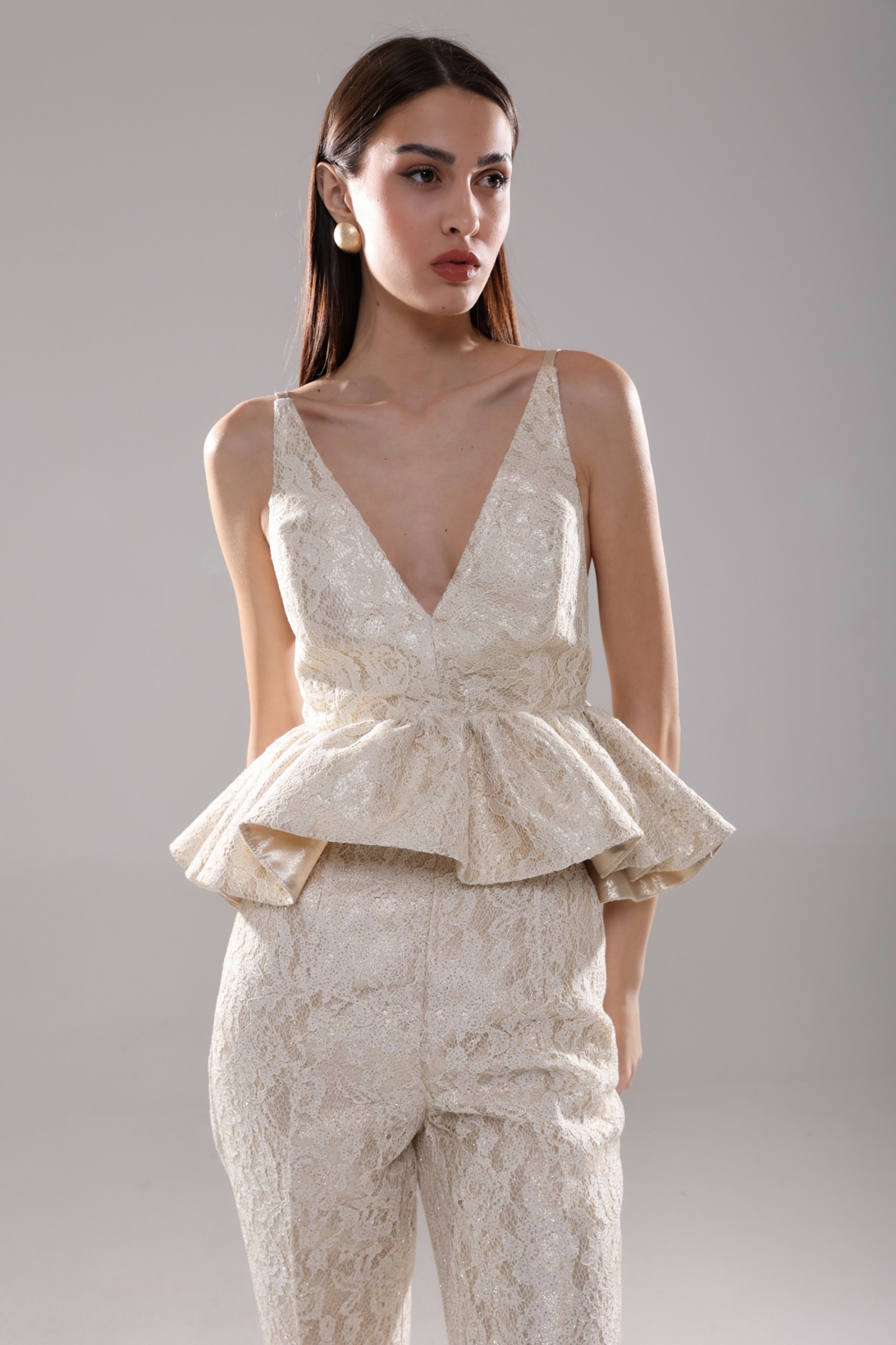 ČIPKANA BLUZA SA PEPLUM DETALJEM – PS Fashion, ČIPKANA BLUZA SA PEPLUM DETALJEM