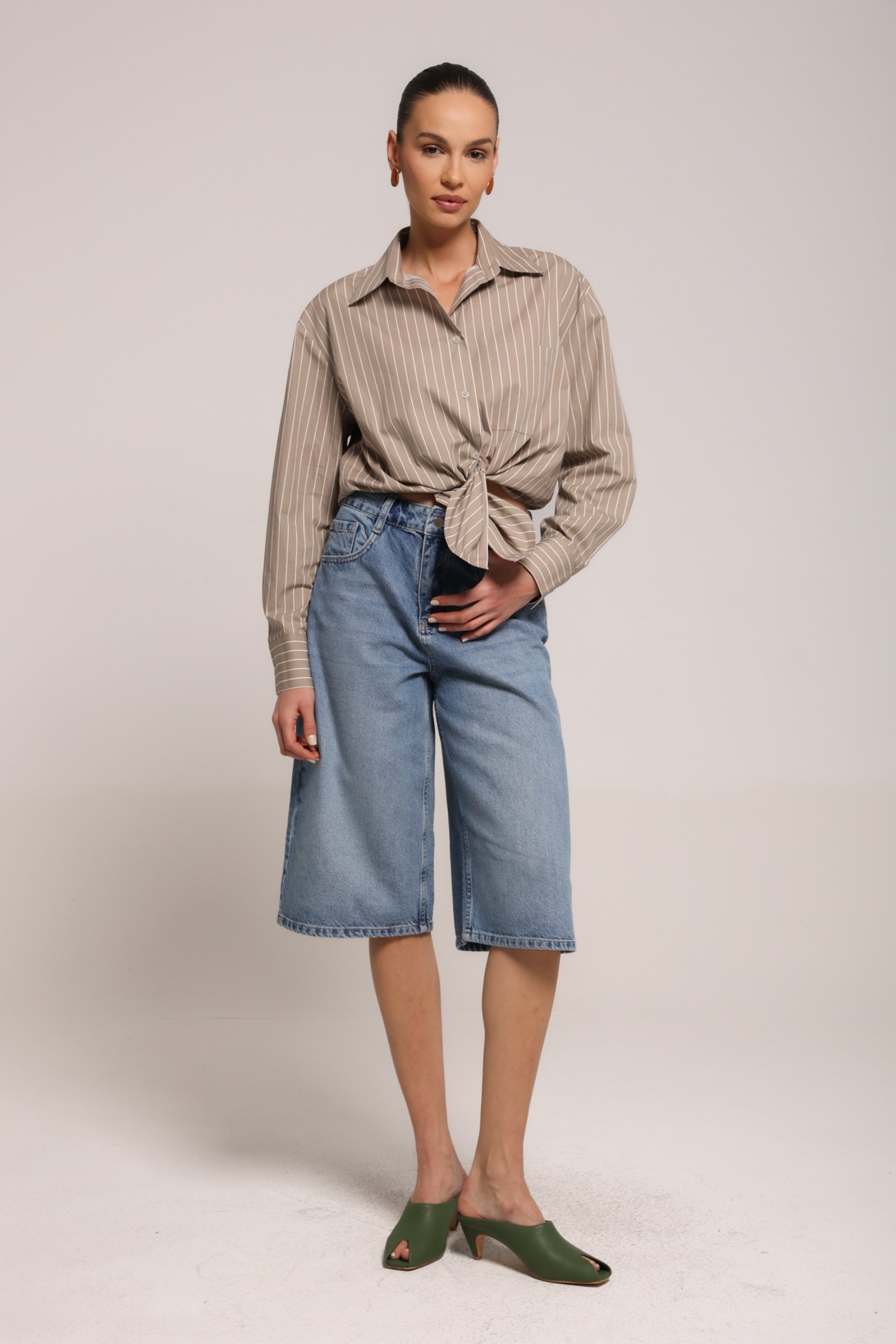 TEKSAS BERMUDE ŠIROKOG KROJA – PS Fashion, TEKSAS BERMUDE ŠIROKOG KROJA