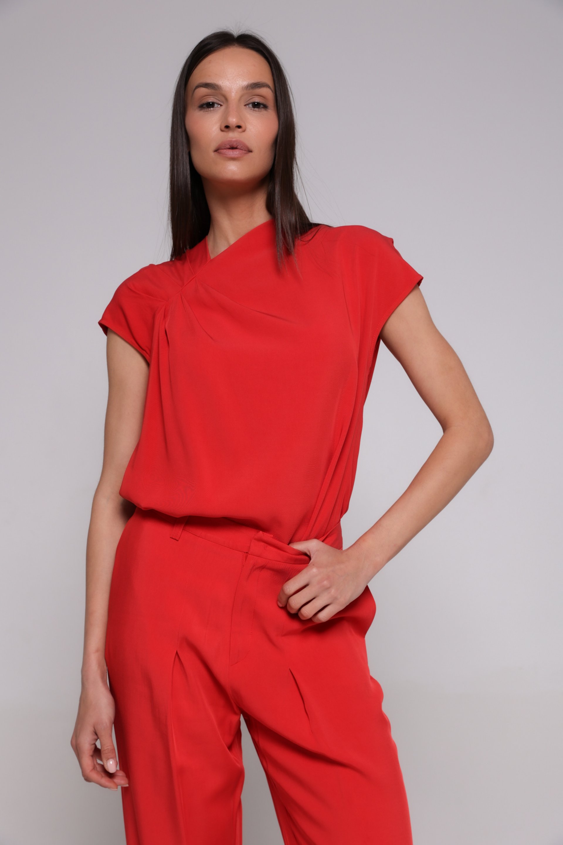 VISKOZNA BLUZA SA NABORIMA – PS Fashion, VISKOZNA BLUZA SA NABORIMA