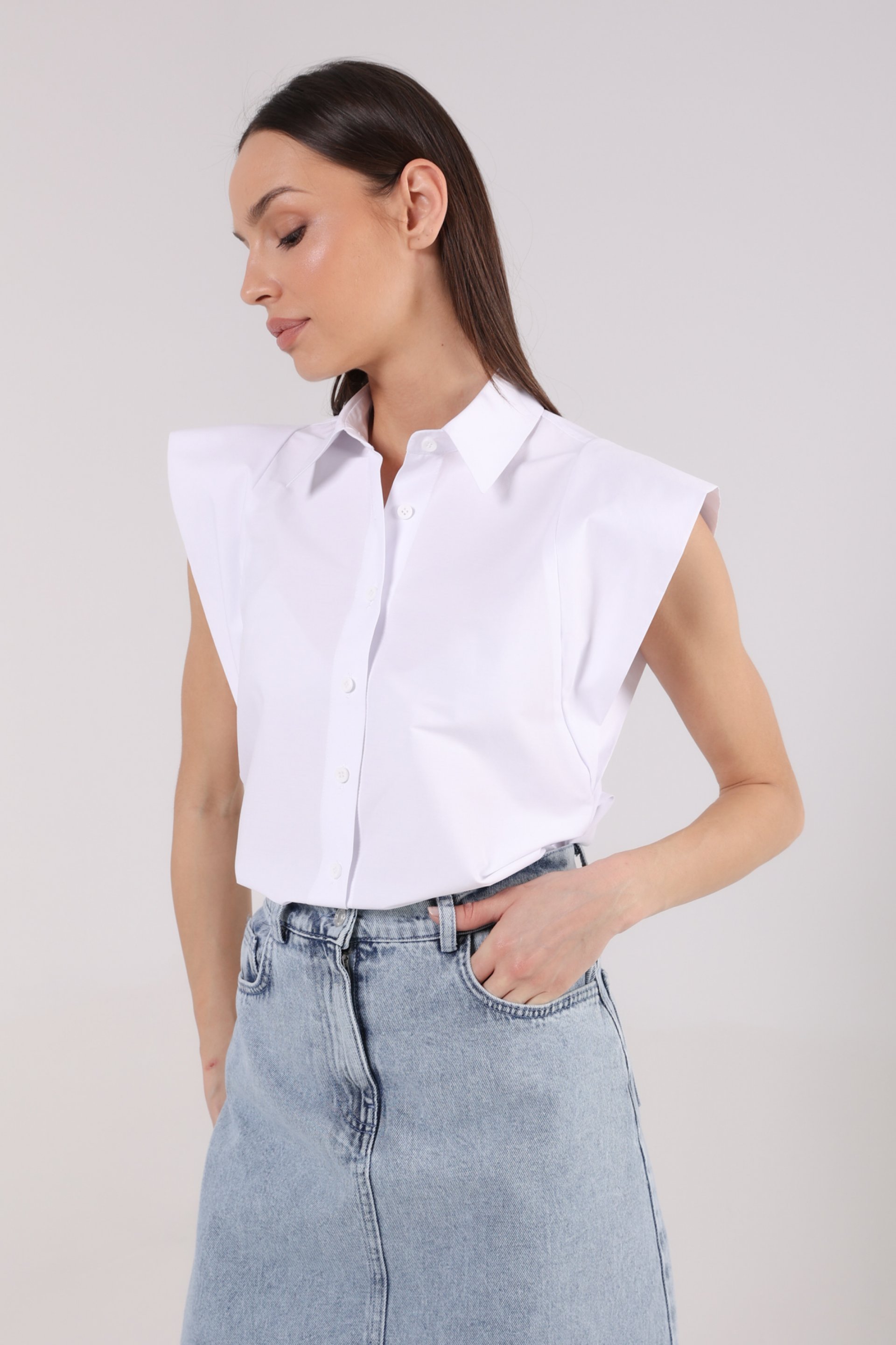 BLUZA SA EFEKTNIM RUKAVIMA – PS Fashion, BLUZA SA EFEKTNIM RUKAVIMA