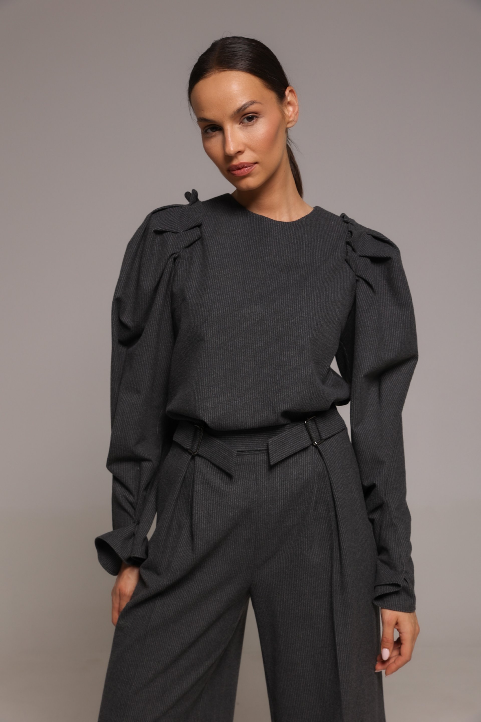 BLUZA SA PUF RUKAVIMA – PS Fashion, BLUZA SA PUF RUKAVIMA