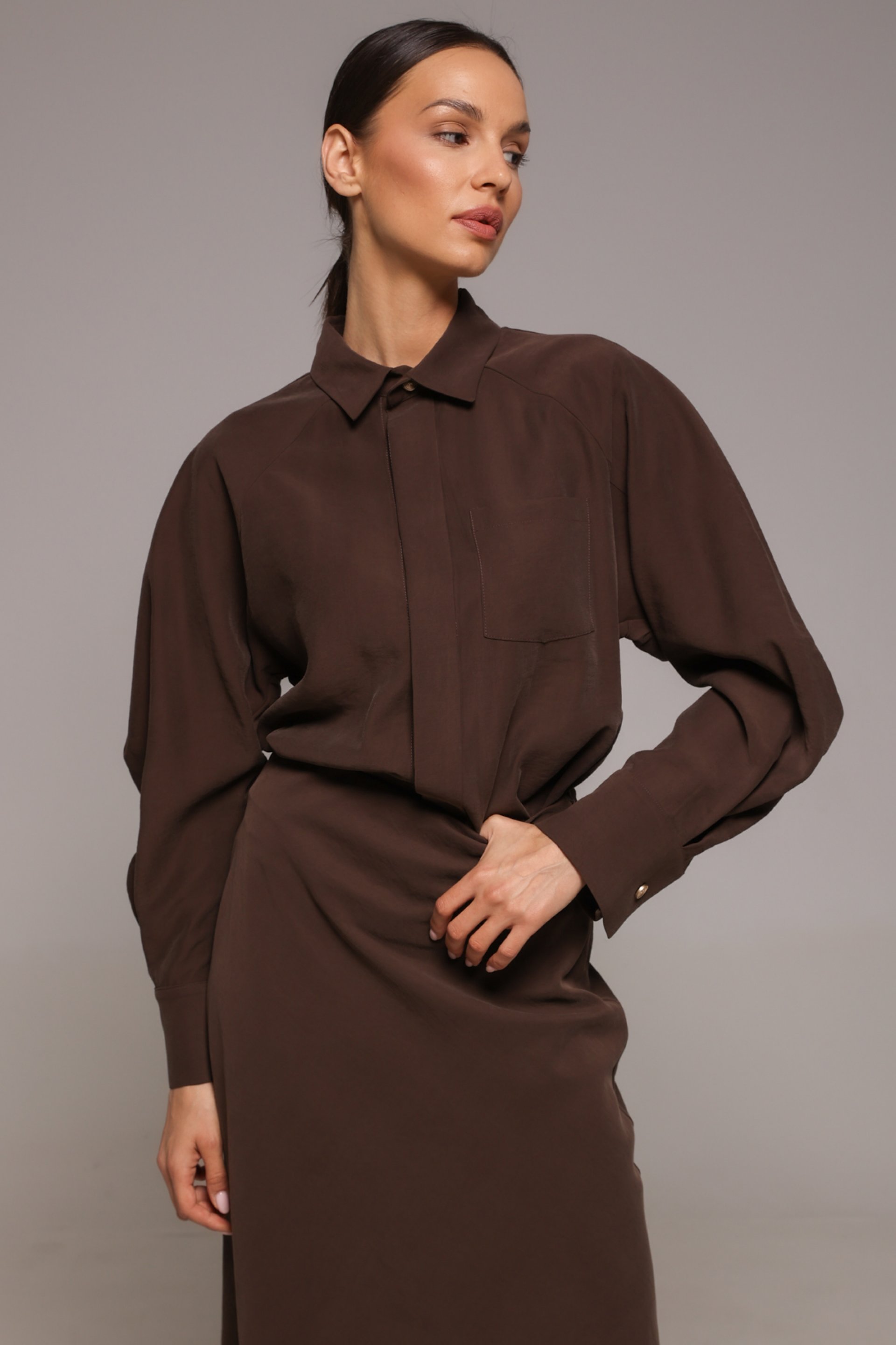 BLUZA SA SKRIVENIM KOPČANJEM – PS Fashion, BLUZA SA SKRIVENIM KOPČANJEM