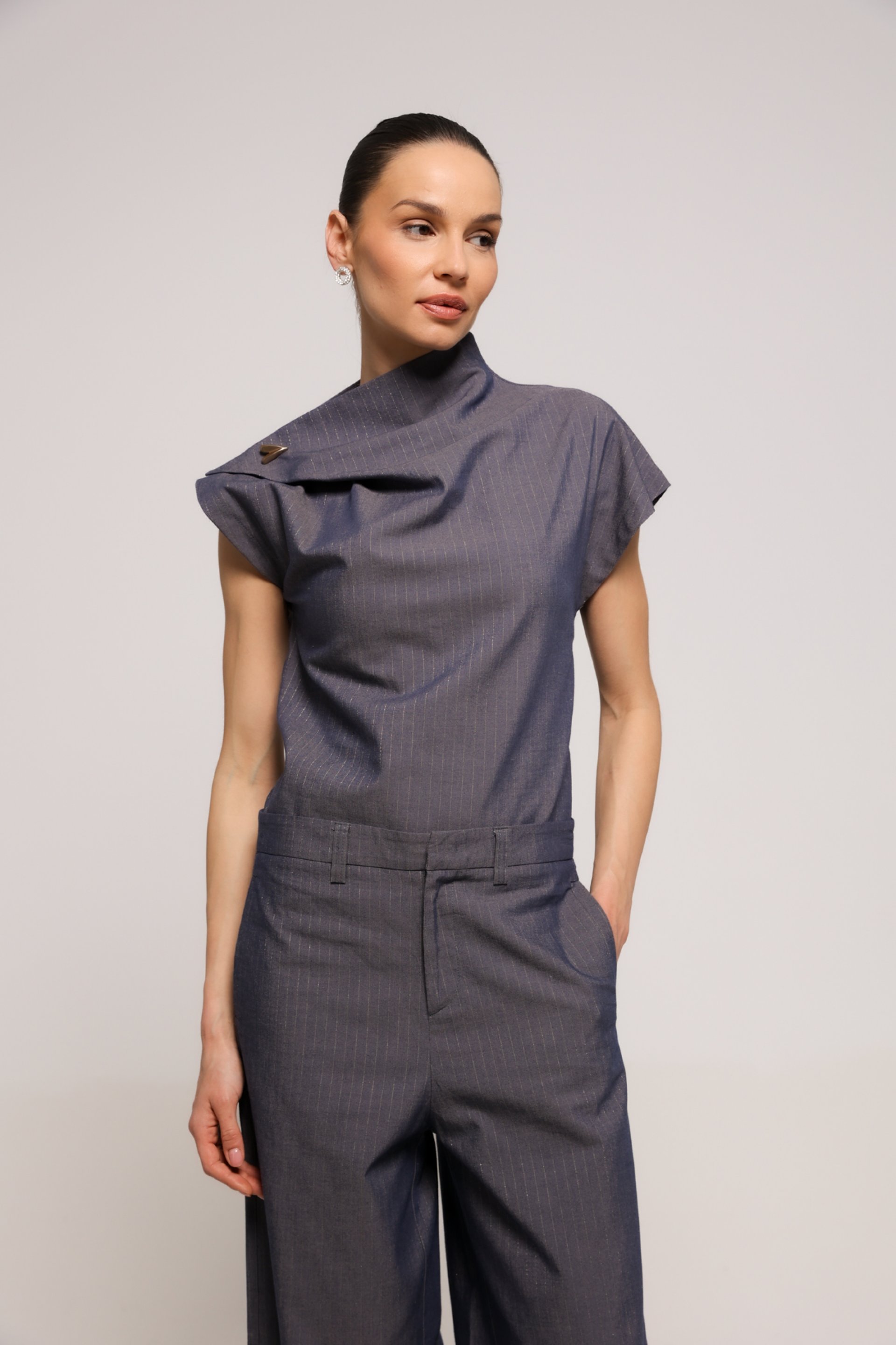 TEGET BLUZA SA ASIMETRIČNIM DETALJEM – PS Fashion, TEGET BLUZA SA ASIMETRIČNIM DETALJEM