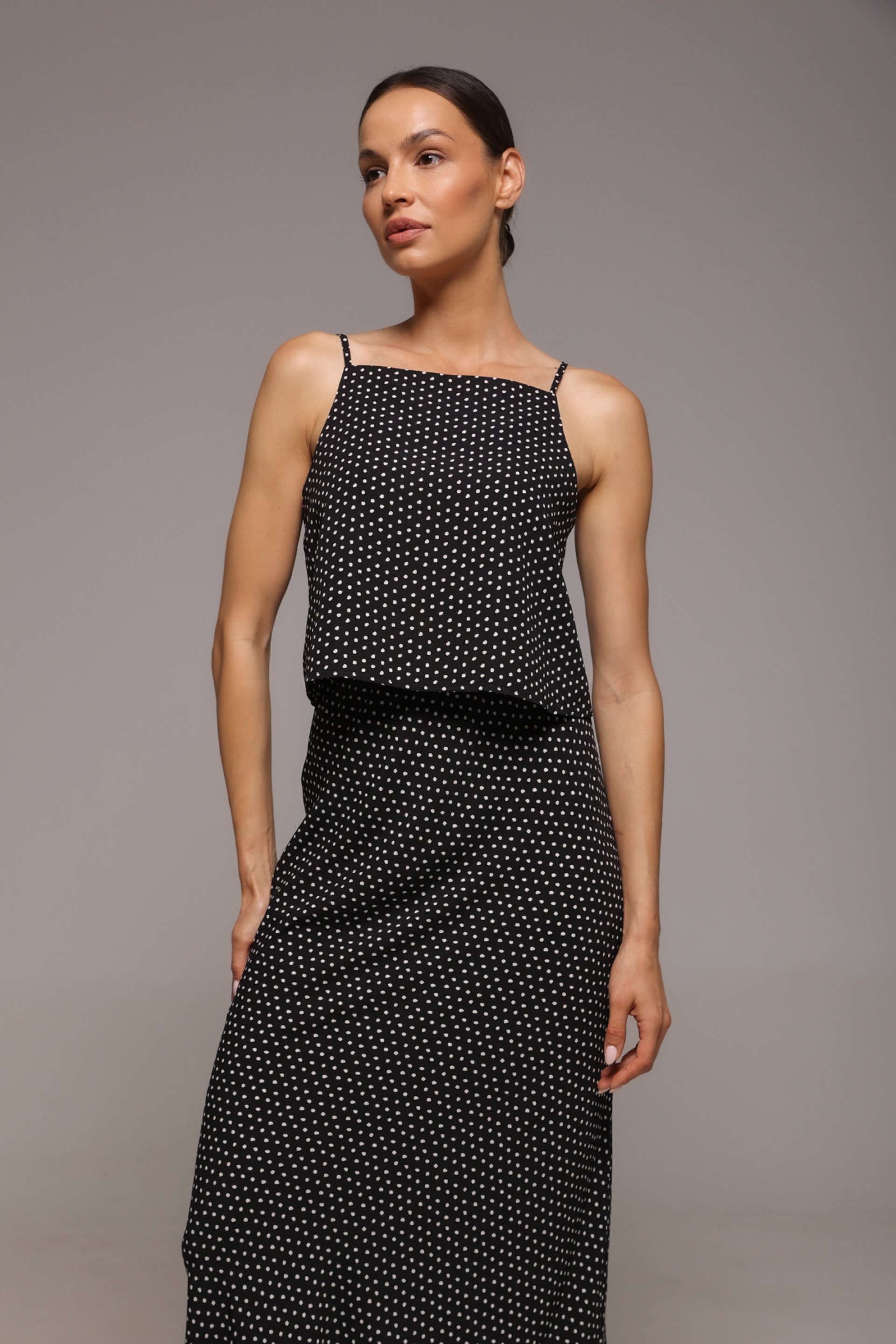 BLUZA NA BRETELE U TUFNASTOM DEZENU – PS Fashion, BLUZA NA BRETELE U TUFNASTOM DEZENU