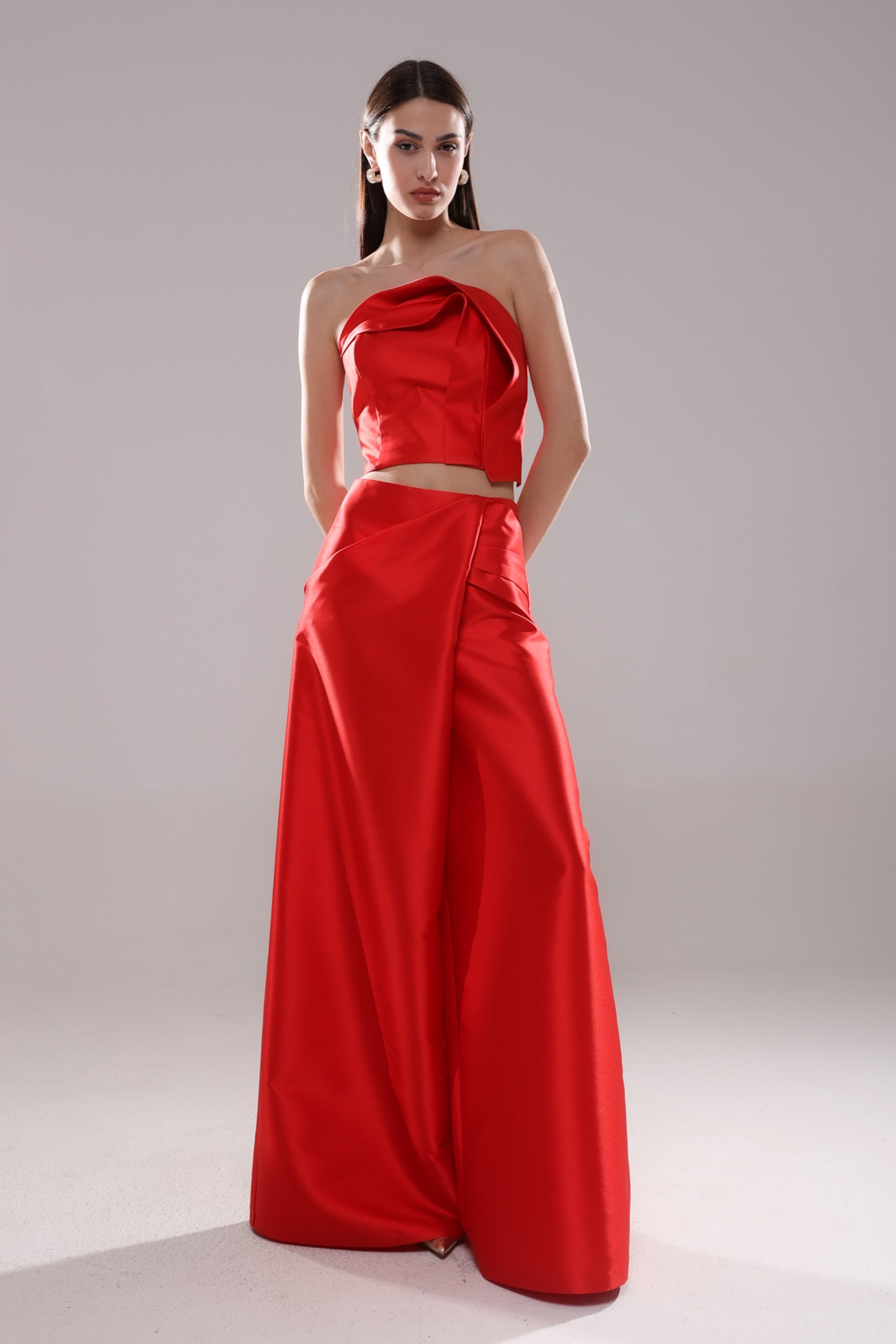 ŠIROKE PANTALONE SA PREKLOPOM – PS Fashion, ŠIROKE PANTALONE SA PREKLOPOM