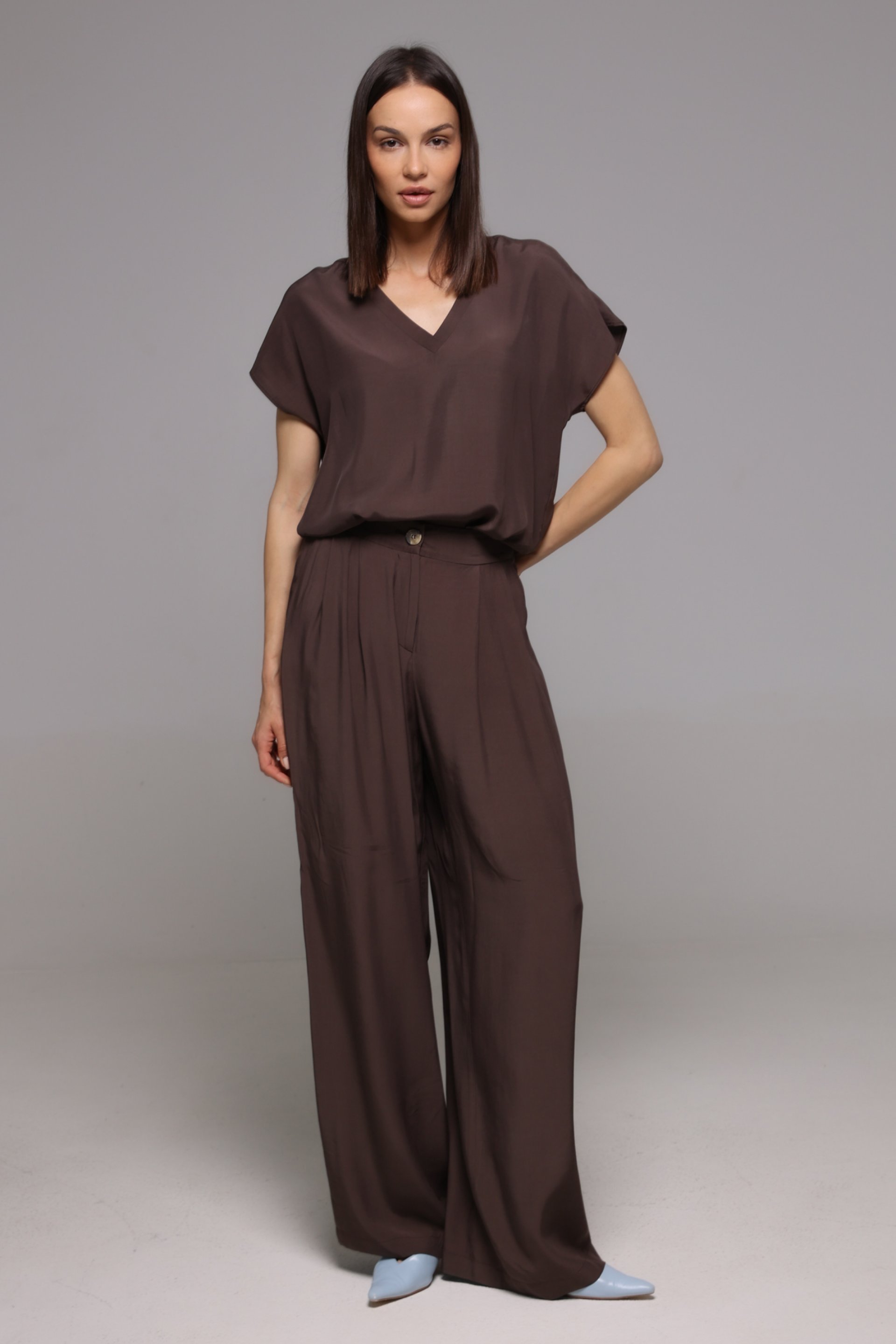 ŠIROKE VISKOZNE PANTALONE – PS Fashion, ŠIROKE VISKOZNE PANTALONE