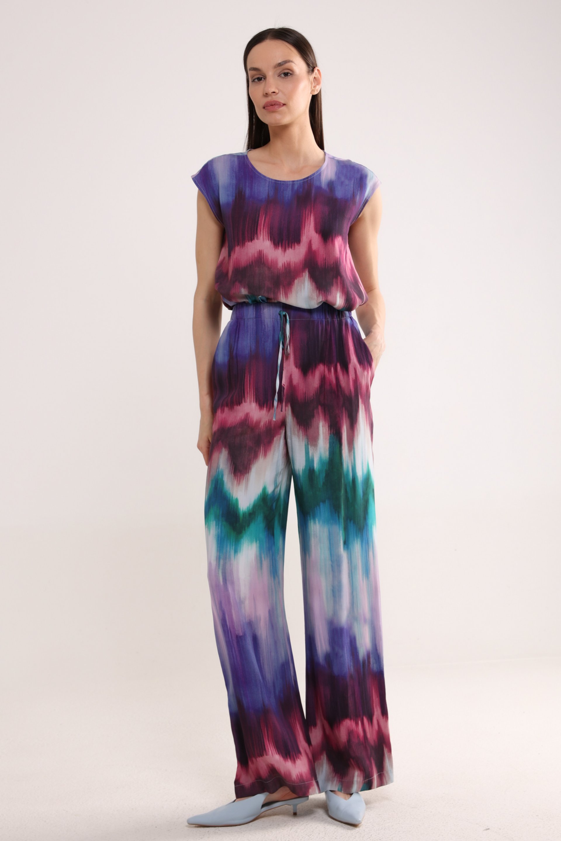 ŠARENE VISKOZNE PANTALONE – PS Fashion, ŠARENE VISKOZNE PANTALONE