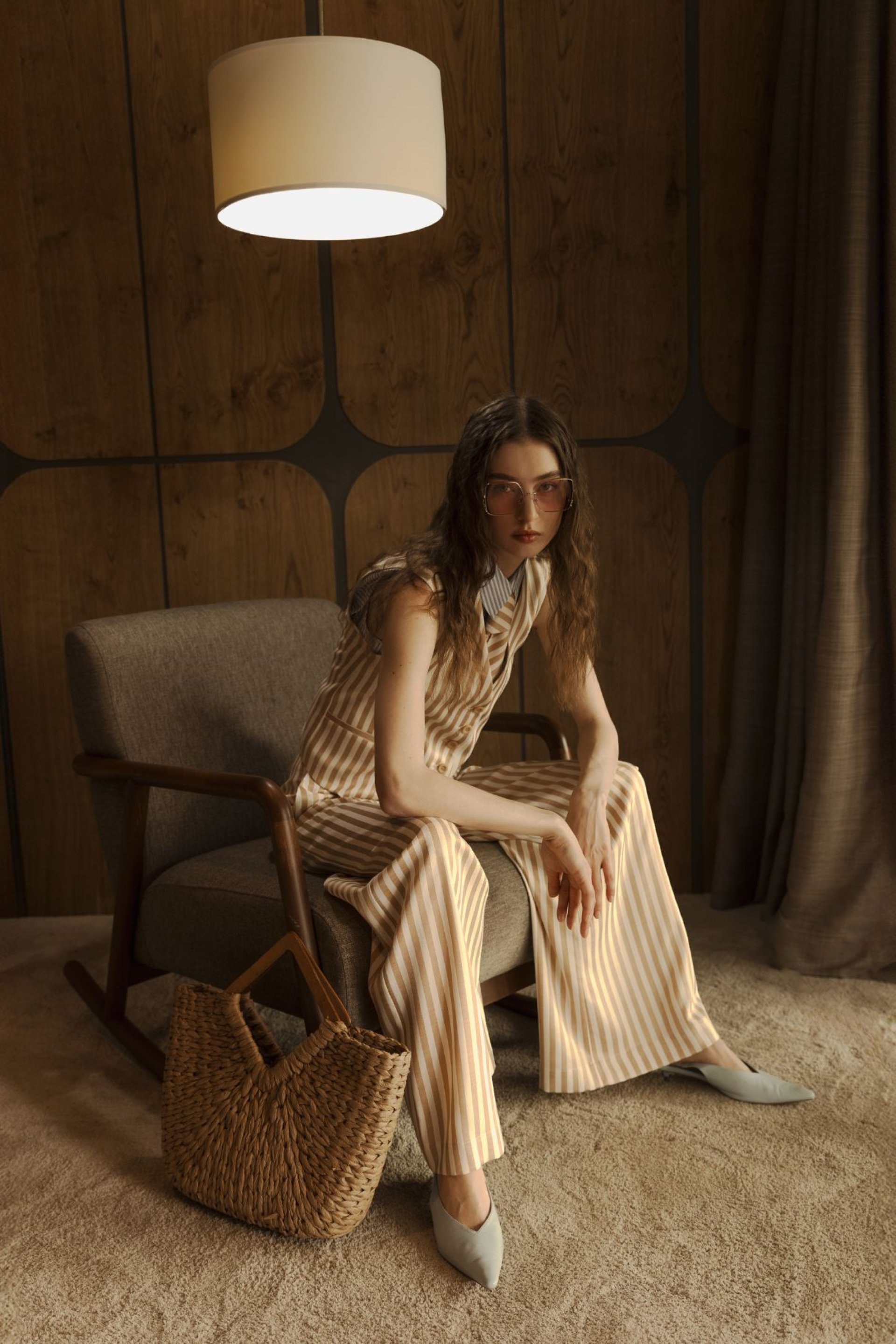 ŠIROKE PRUGASTE PANTALONE – PS Fashion, ŠIROKE PRUGASTE PANTALONE