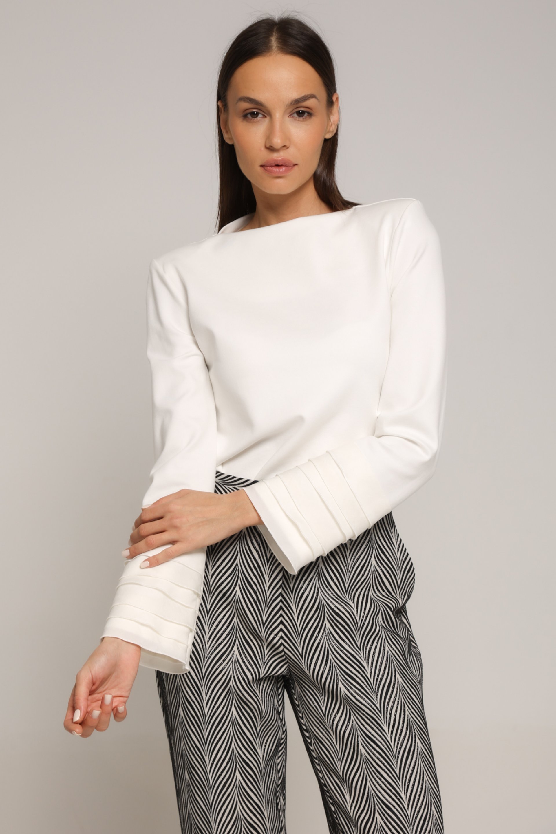 ELEGANTNA BELA MAJICA – PS Fashion, ELEGANTNA BELA MAJICA