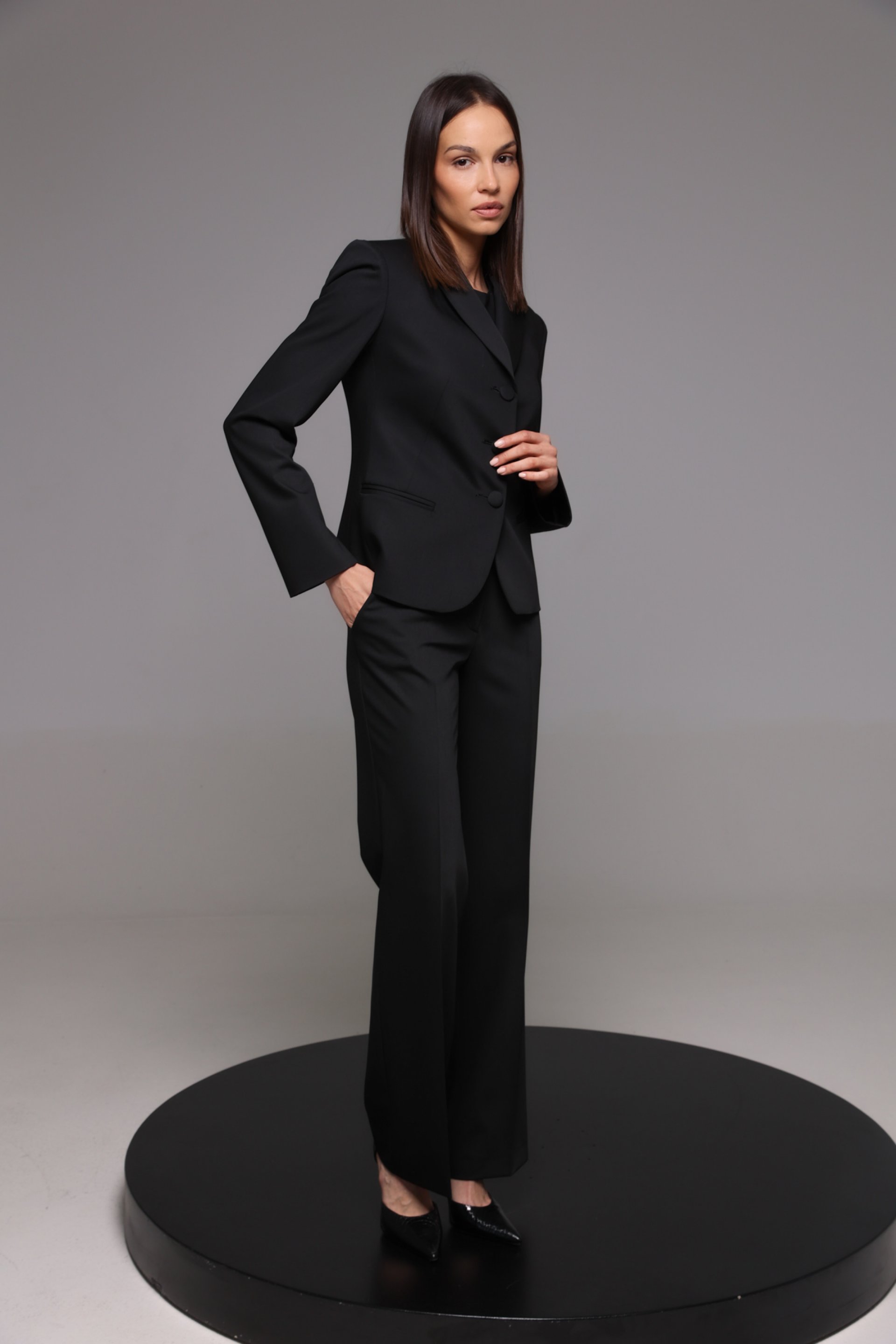  CRNE PANTALONE RAVNOG KROJA – PS Fashion, CRNE PANTALONE RAVNOG KROJA