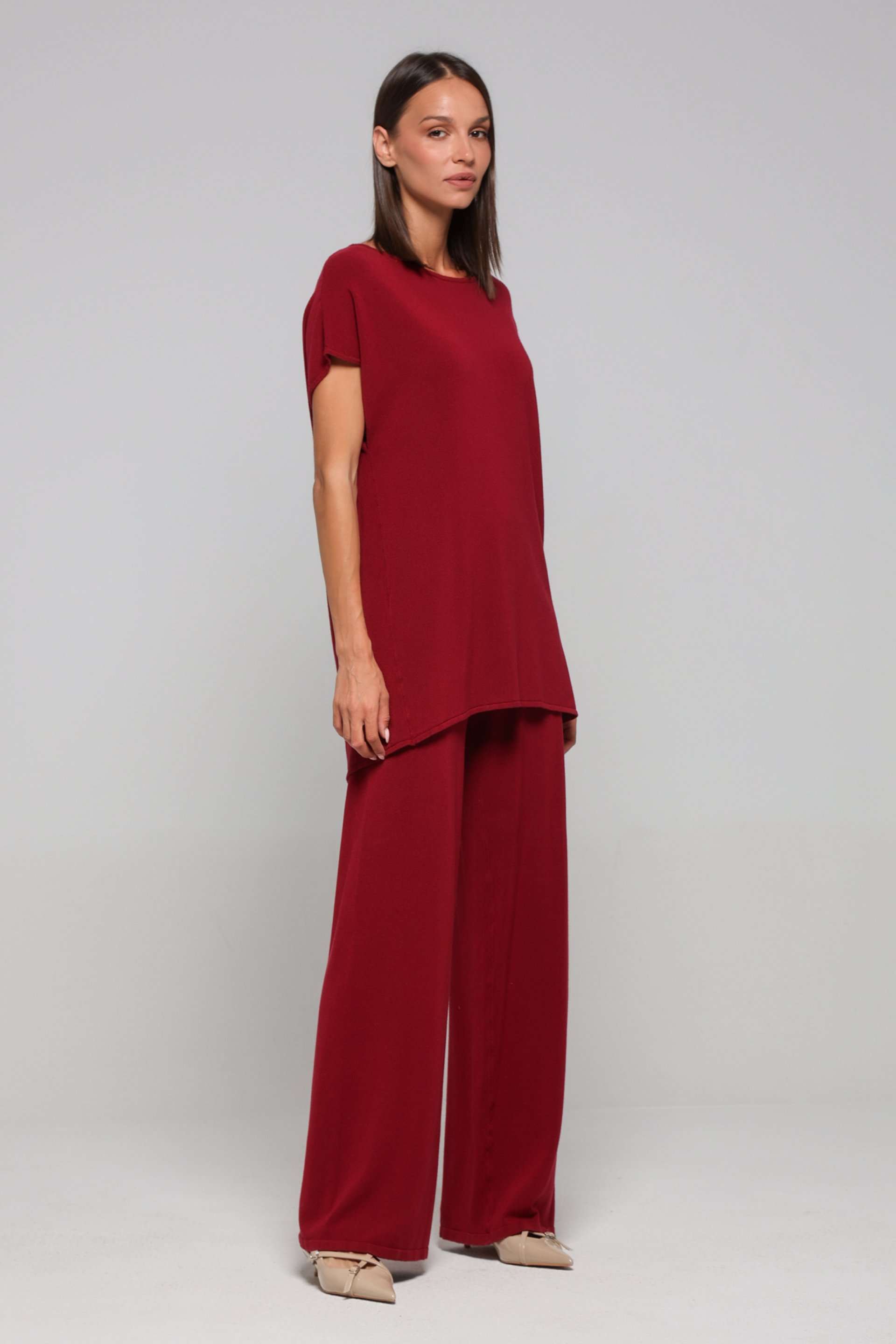 PLETENE PANTALONE RAVNOG KROJA – PS Fashion, PLETENE PANTALONE RAVNOG KROJA