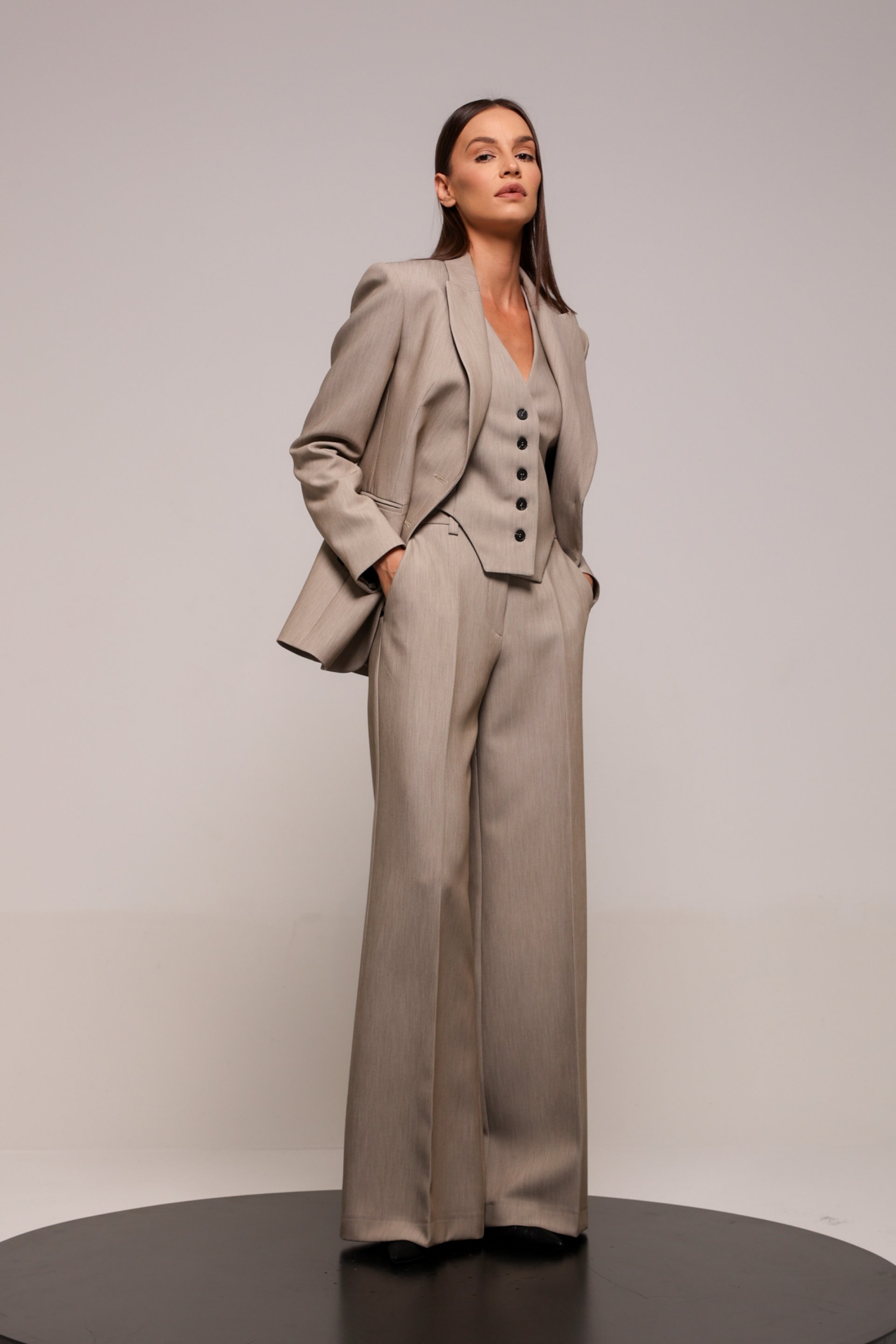 ŠIROKE PANTALONE VISOKOG STRUKA – PS Fashion, ŠIROKE PANTALONE VISOKOG STRUKA