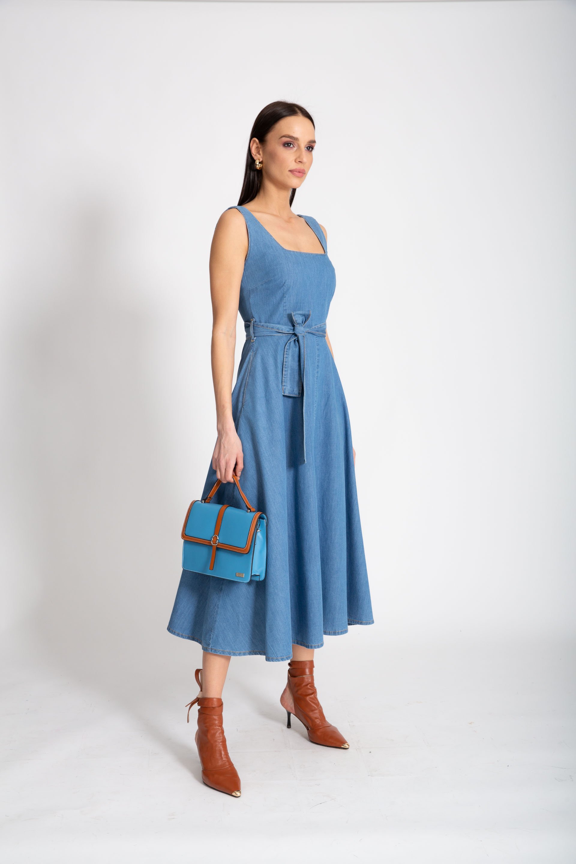 MIDI TEKSAS HALJINA – PS Fashion, MIDI TEKSAS HALJINA