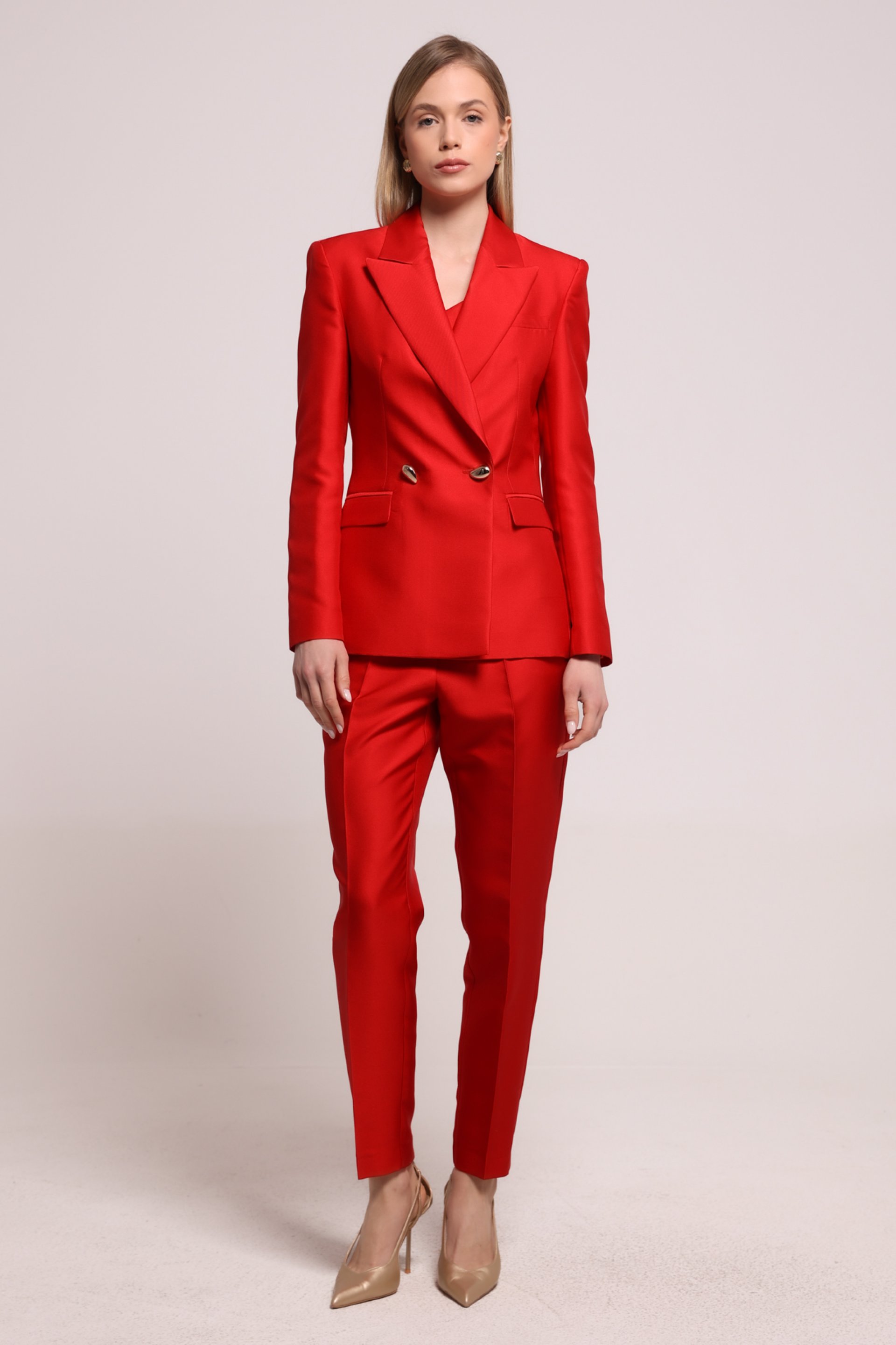 ELEGANTNE CRVENE PANTALONE – PS Fashion, ELEGANTNE CRVENE PANTALONE