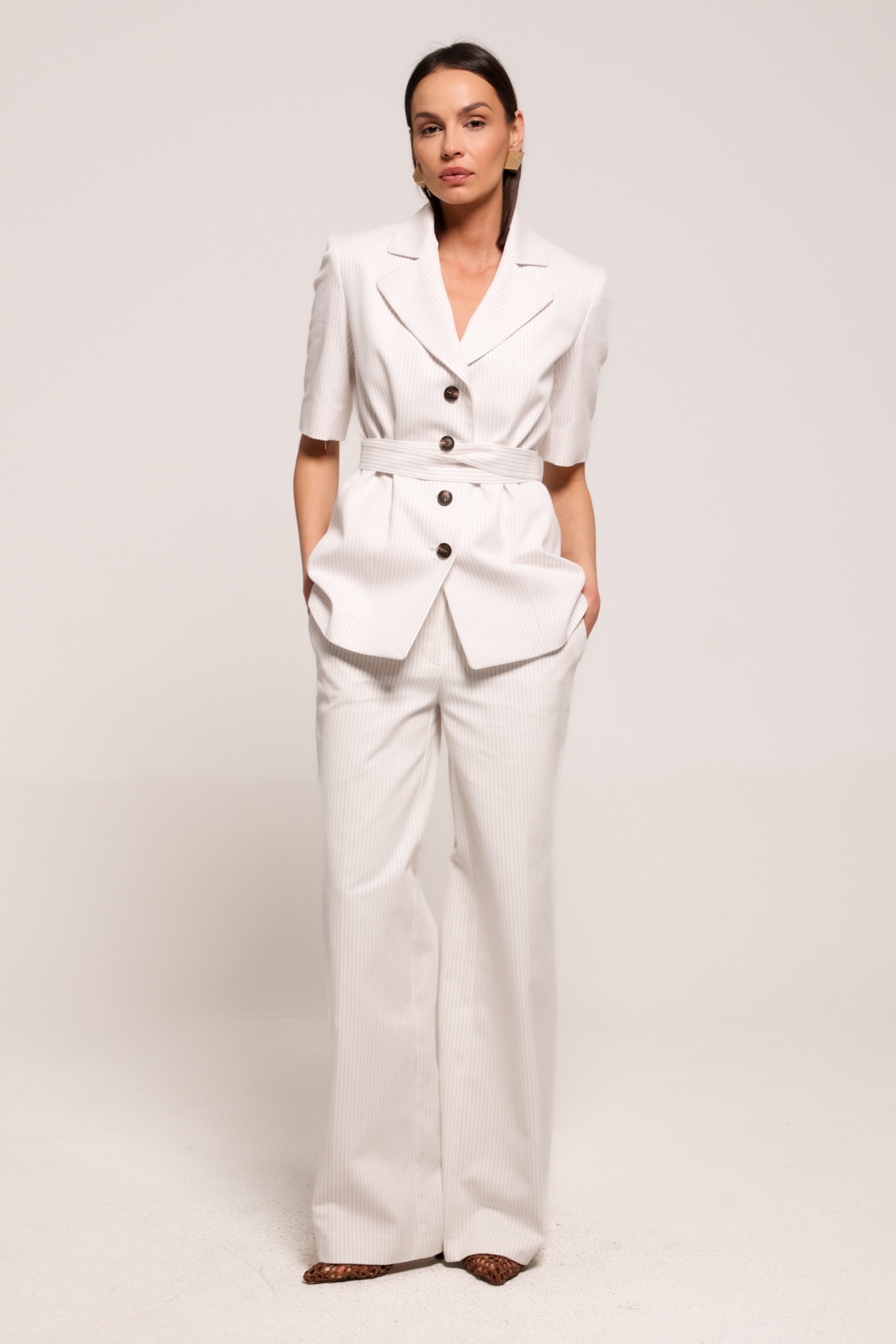 PRUGASTE PANTALONE ŠIROKIH NOGAVICA – PS Fashion, PRUGASTE PANTALONE ŠIROKIH NOGAVICA