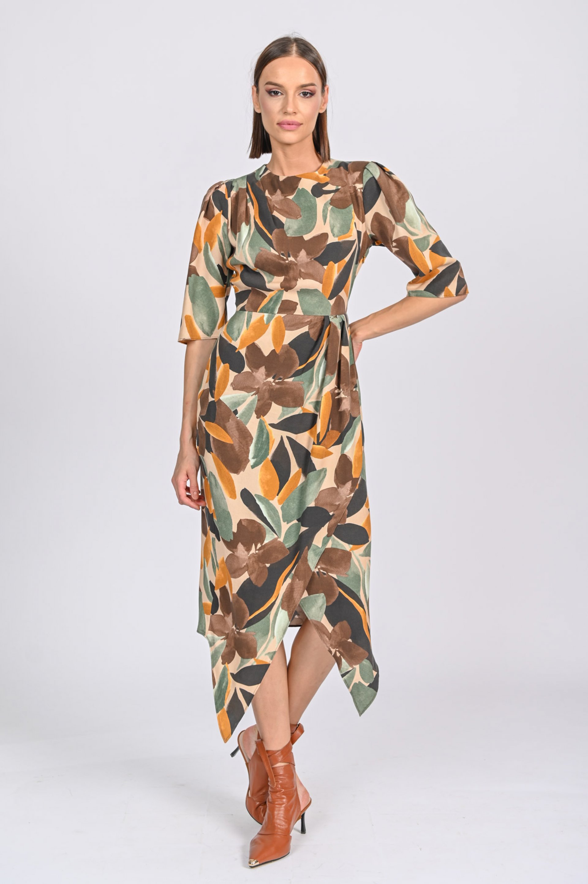 ASIMETRIČNA HALJINA OD VISKOZE – PS Fashion, ASIMETRIČNA HALJINA OD VISKOZE