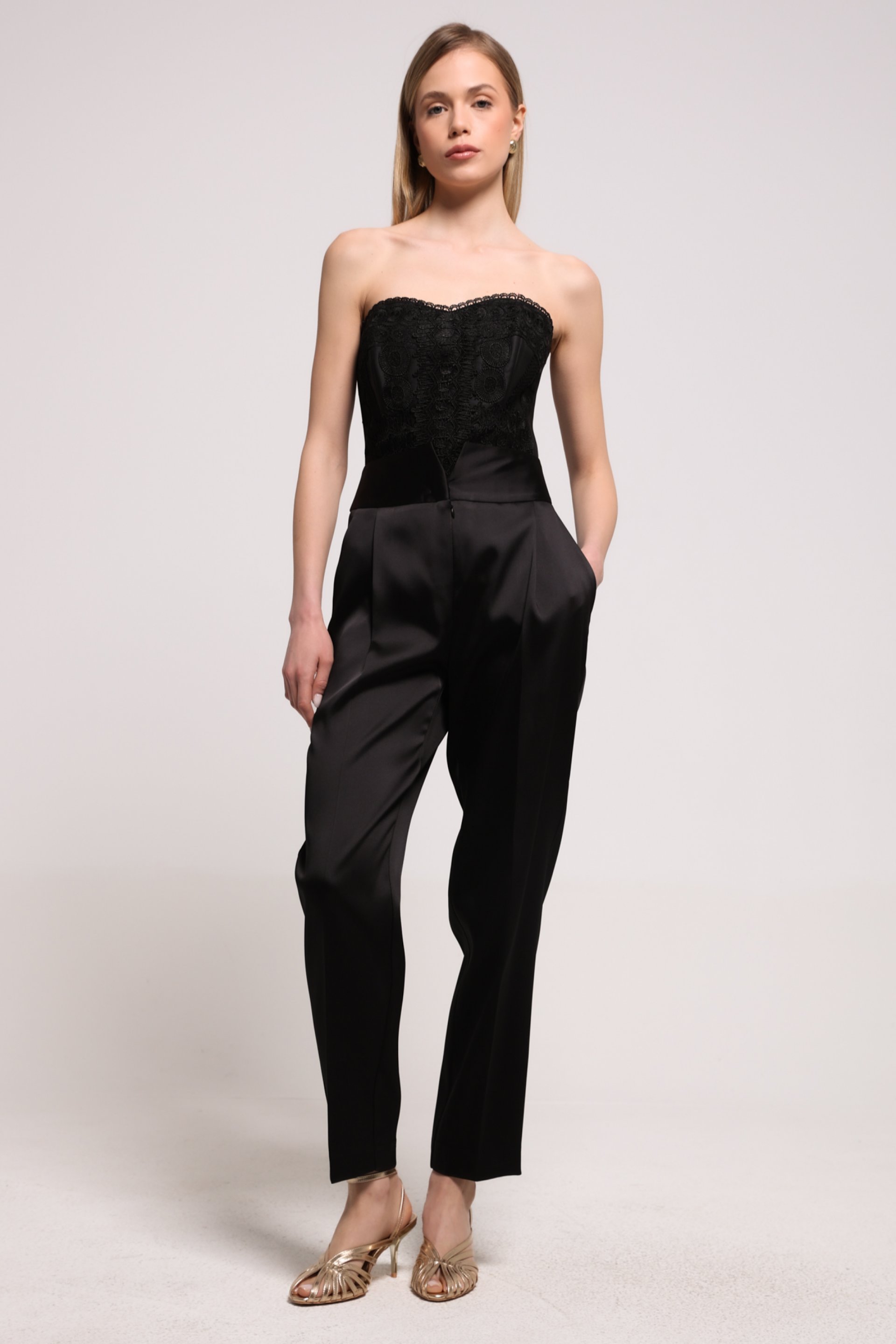 SATENSKE PANTALONE VISOKOG STRUKA – PS Fashion, SATENSKE PANTALONE VISOKOG STRUKA