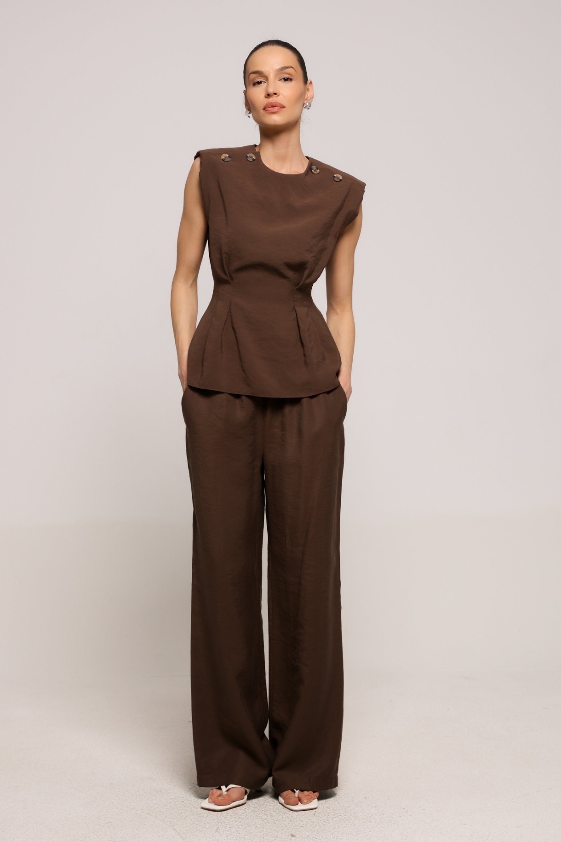 PANTALONE SA VEZIVANJEM U STRUKU – PS Fashion, PANTALONE SA VEZIVANJEM U STRUKU