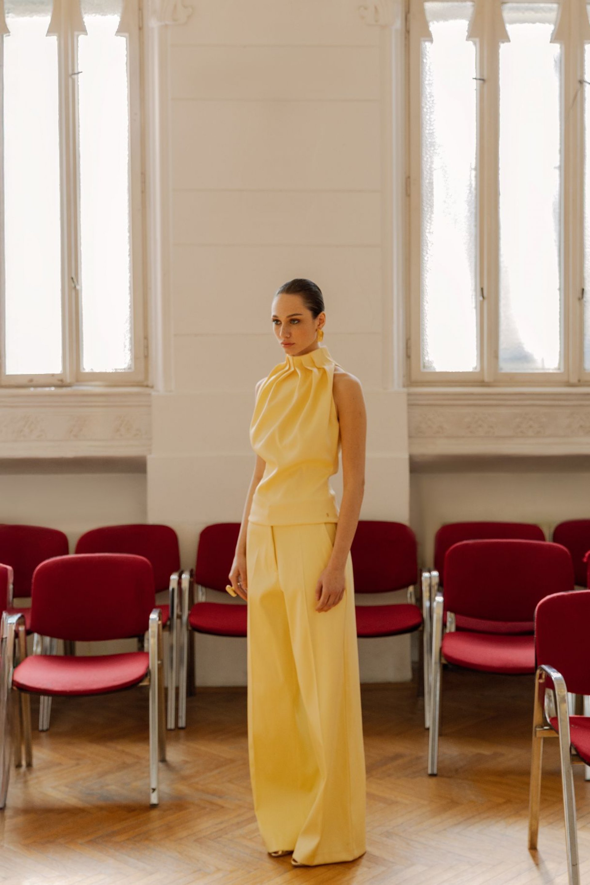 SATENSKE PANTALONE SA ŠIROKIM NOGAVICAMA – PS Fashion, SATENSKE PANTALONE SA ŠIROKIM NOGAVICAMA