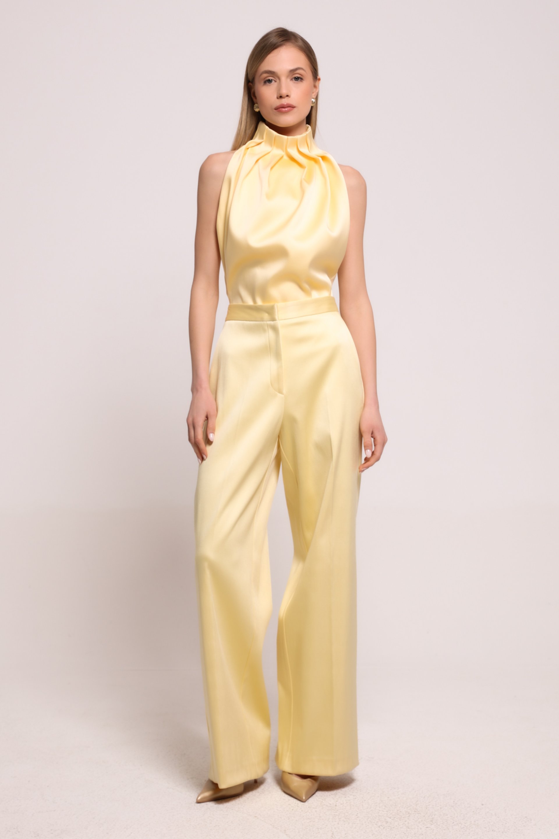 SATENSKE PANTALONE SA ŠIROKIM NOGAVICAMA – PS Fashion, SATENSKE PANTALONE SA ŠIROKIM NOGAVICAMA