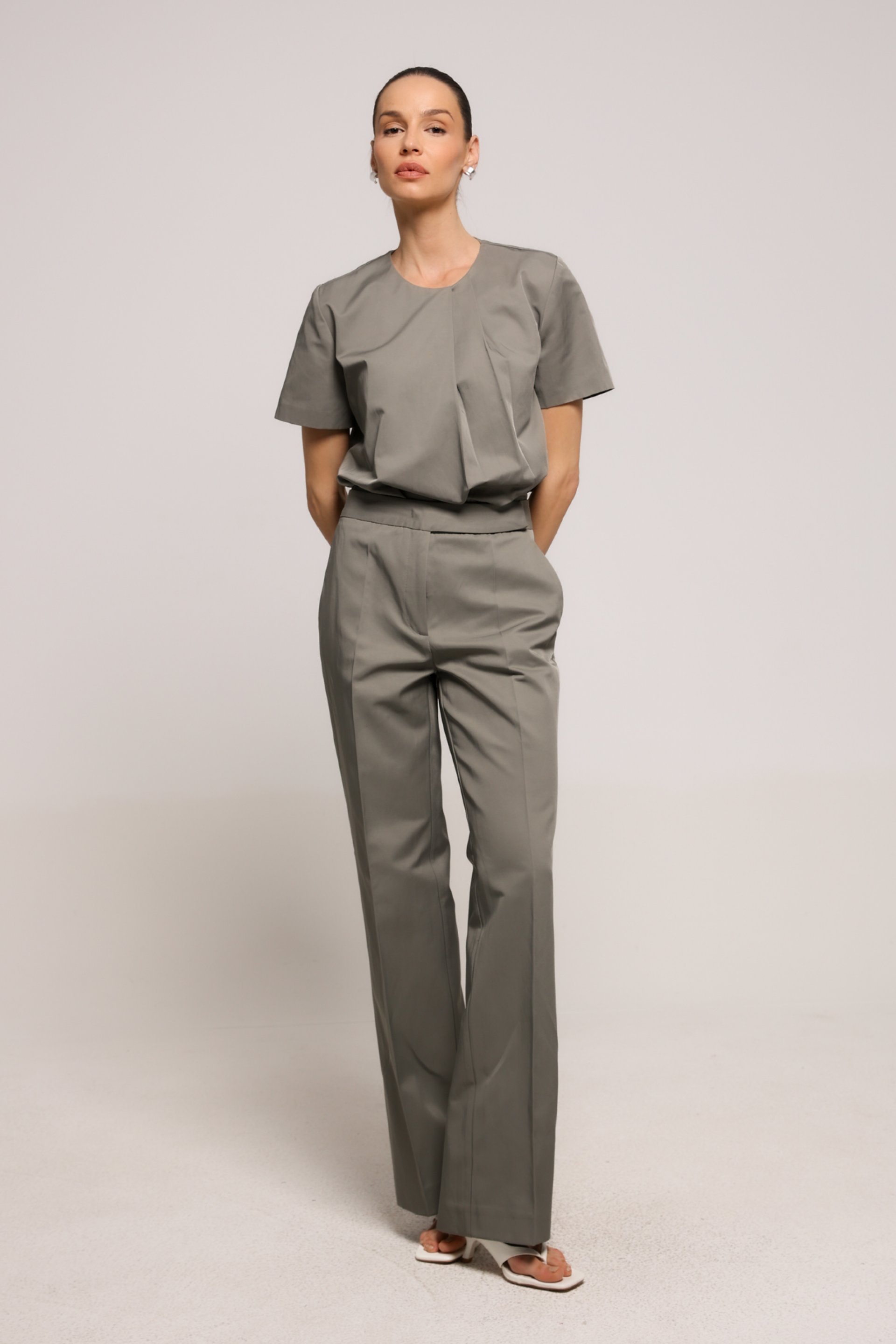 ZELENE PANTALONE RAVNOG KROJA – PS Fashion, ZELENE PANTALONE RAVNOG KROJA