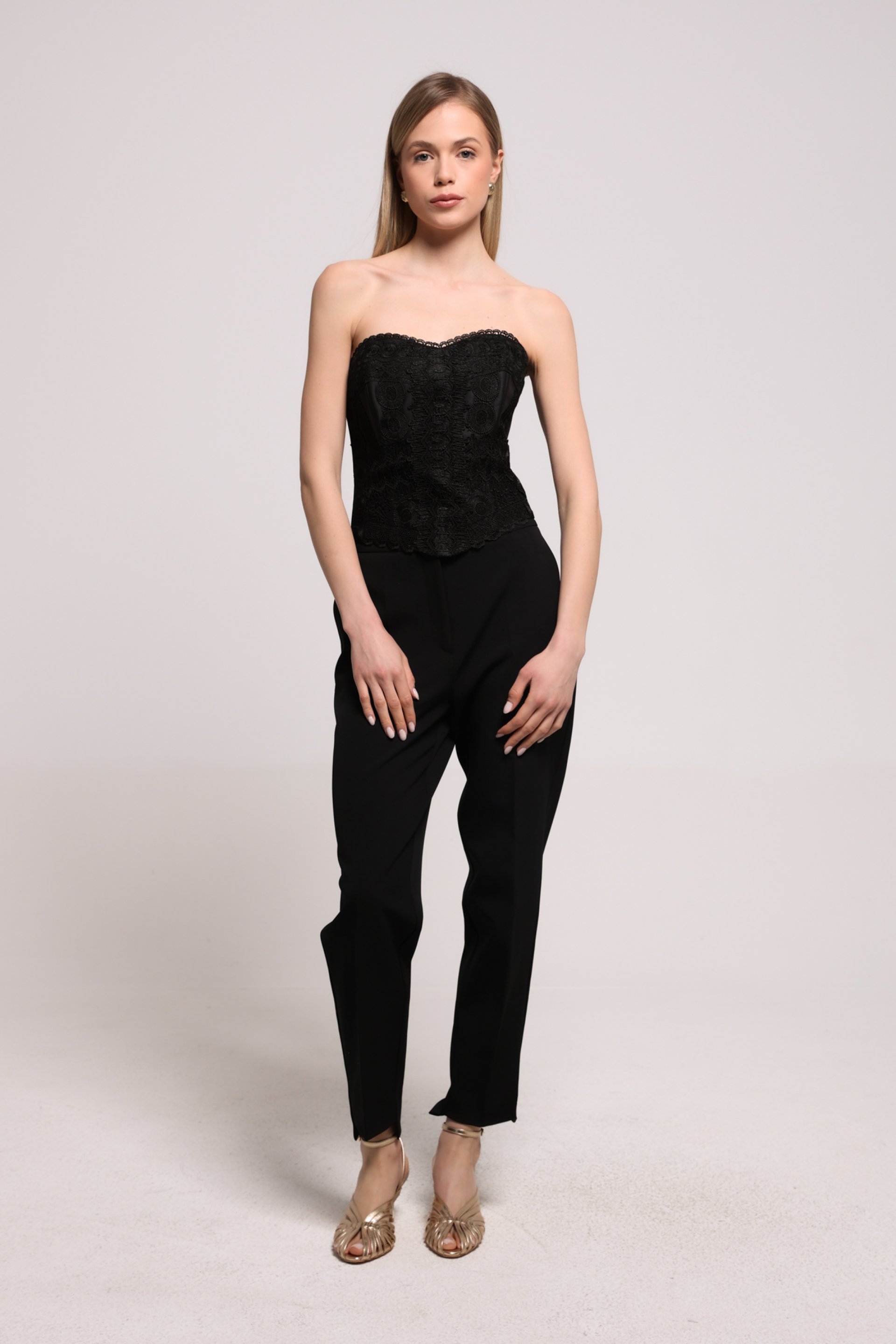 ELEGANTNE CRNE PANTALONE – PS Fashion, ELEGANTNE CRNE PANTALONE