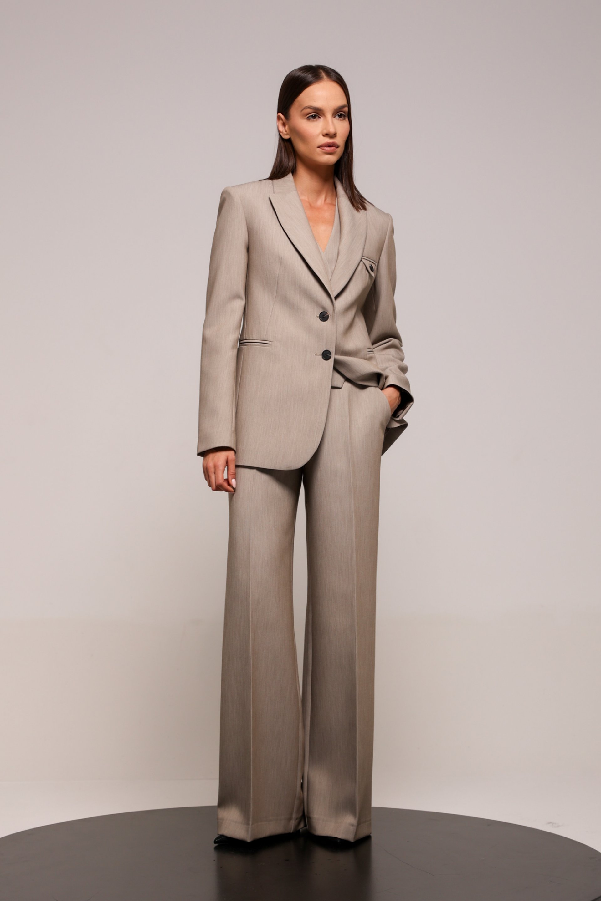 ŠIROKE PANTALONE VISOKOG STRUKA – PS Fashion, ŠIROKE PANTALONE VISOKOG STRUKA