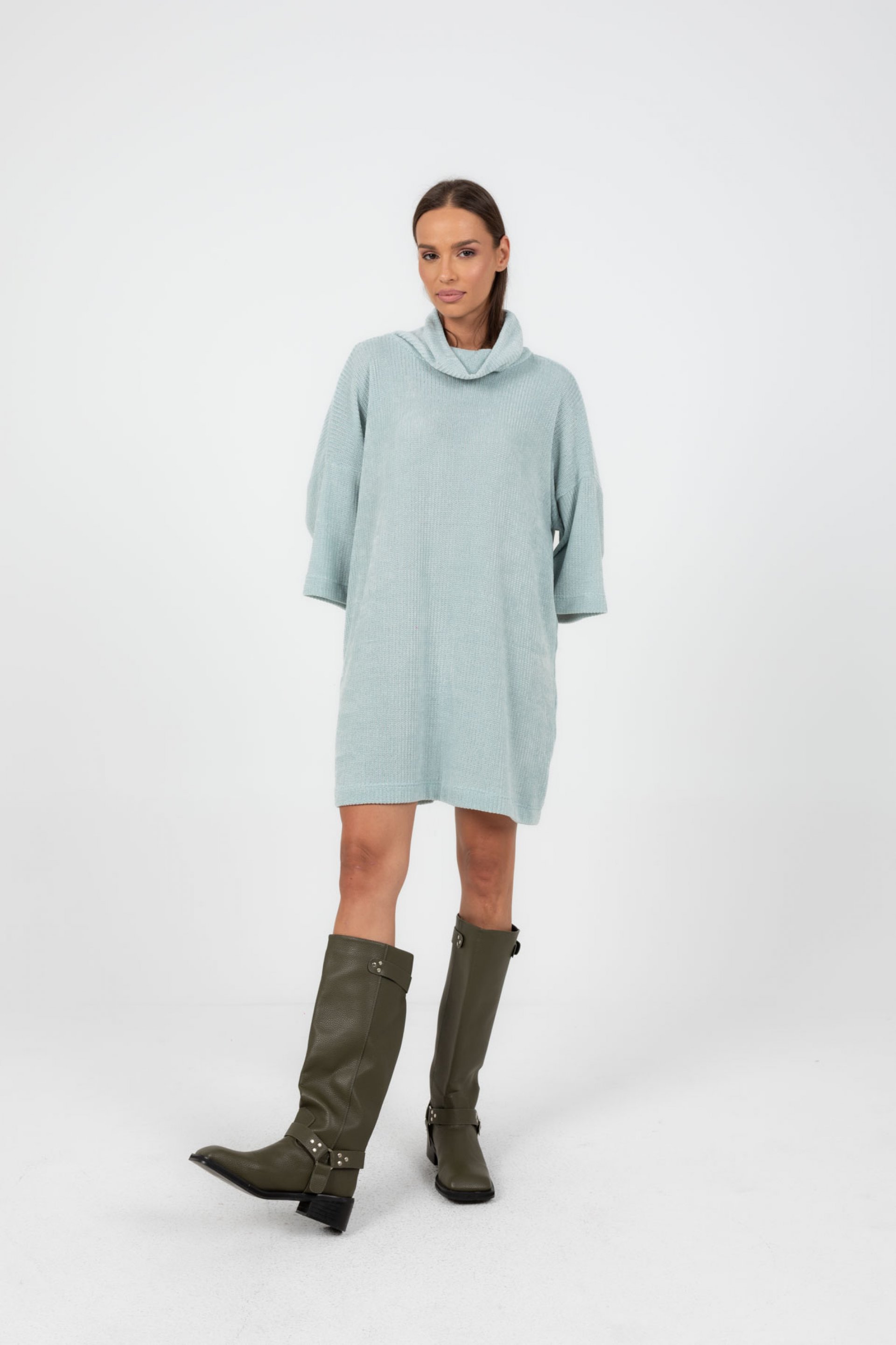 PLETENA HALJINA SA ROL KRAGNOM – PS Fashion, PLETENA HALJINA SA ROL KRAGNOM