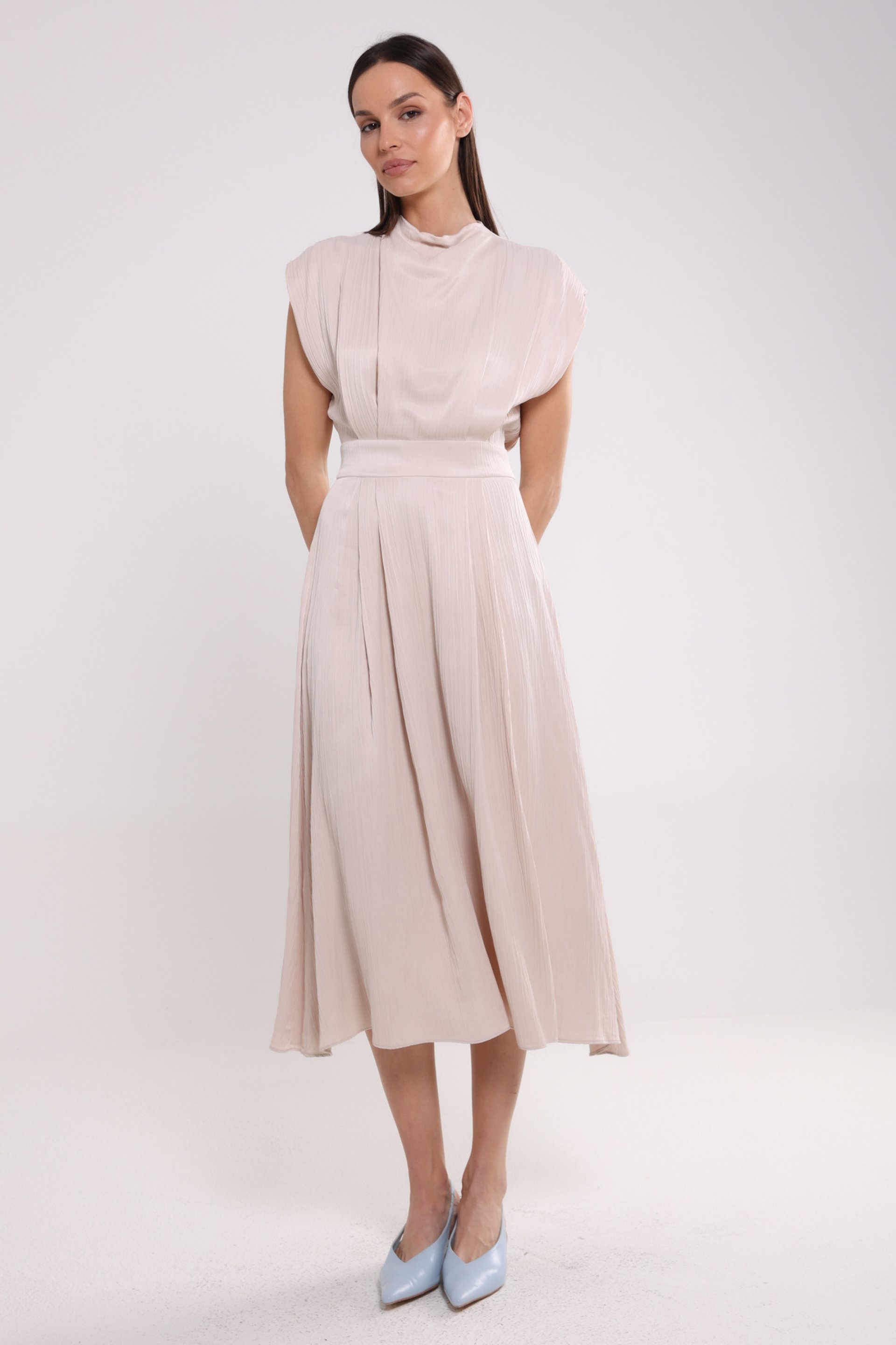 MIDI HALJINA OD VISKOZE – PS Fashion, MIDI HALJINA OD VISKOZE