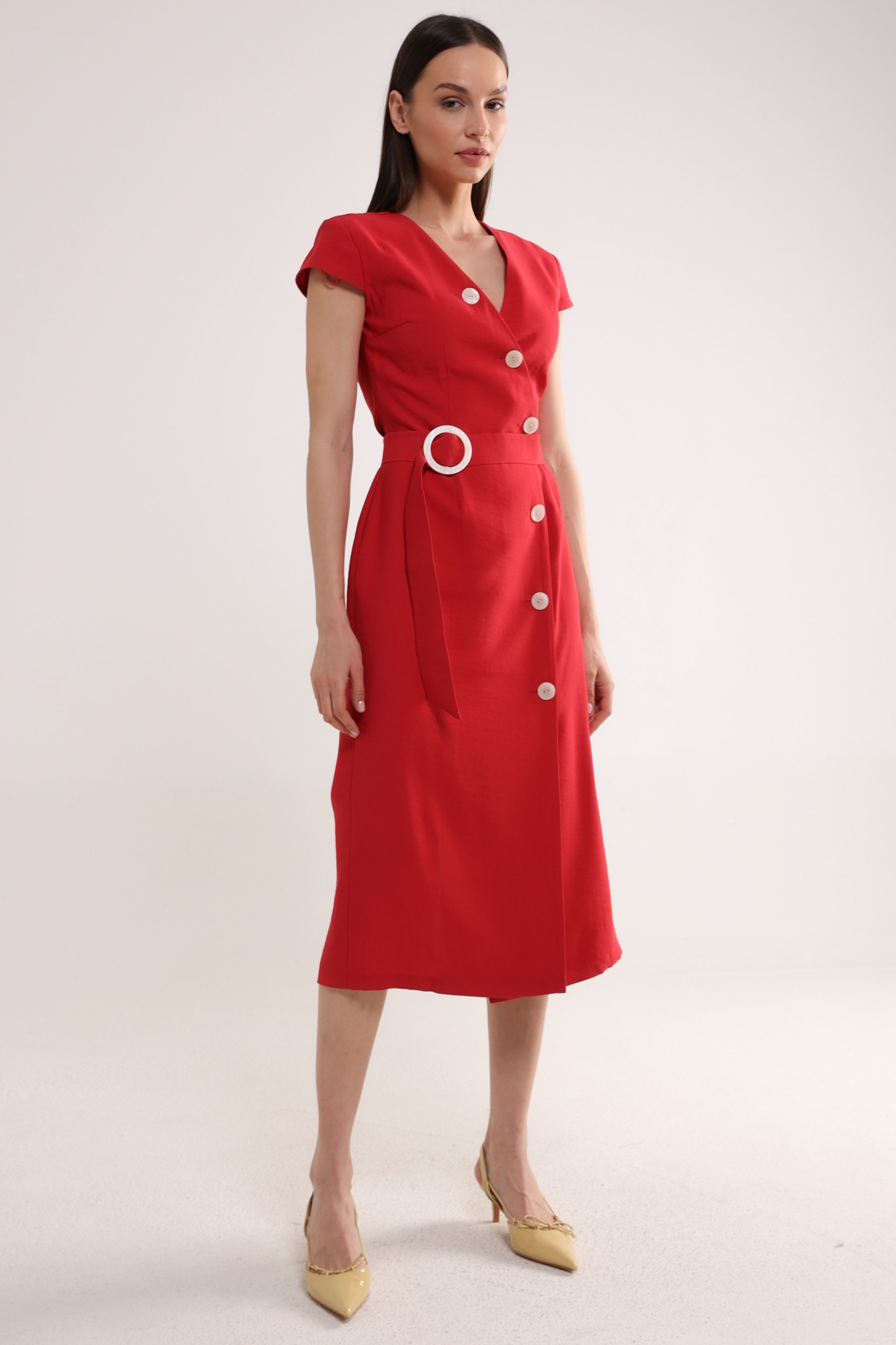 MIDI HALJINA SA DUGMIĆIMA – PS Fashion, MIDI HALJINA SA DUGMIĆIMA