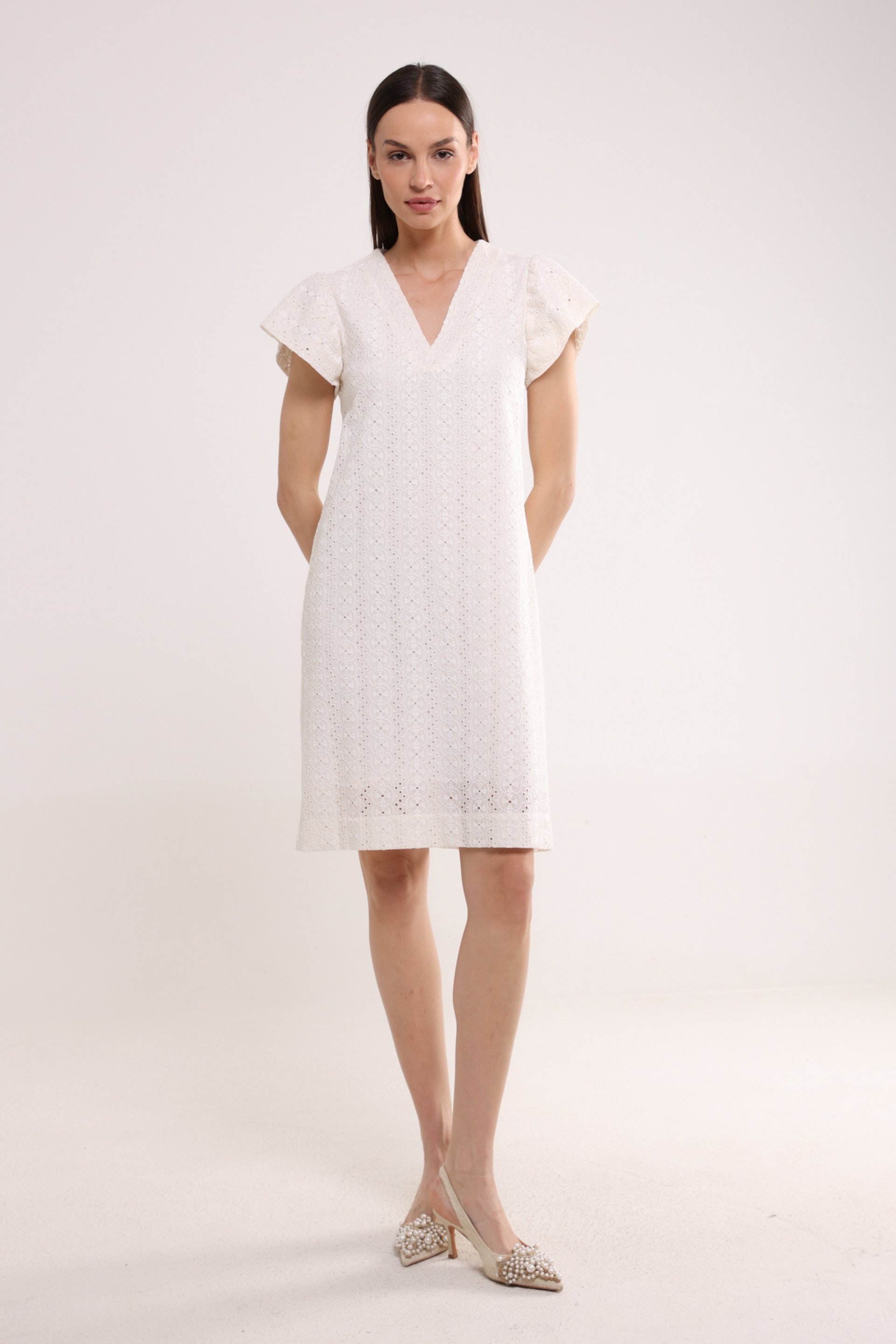 HALJINA SA KARNER RUKAVIMA – PS Fashion, HALJINA SA KARNER RUKAVIMA