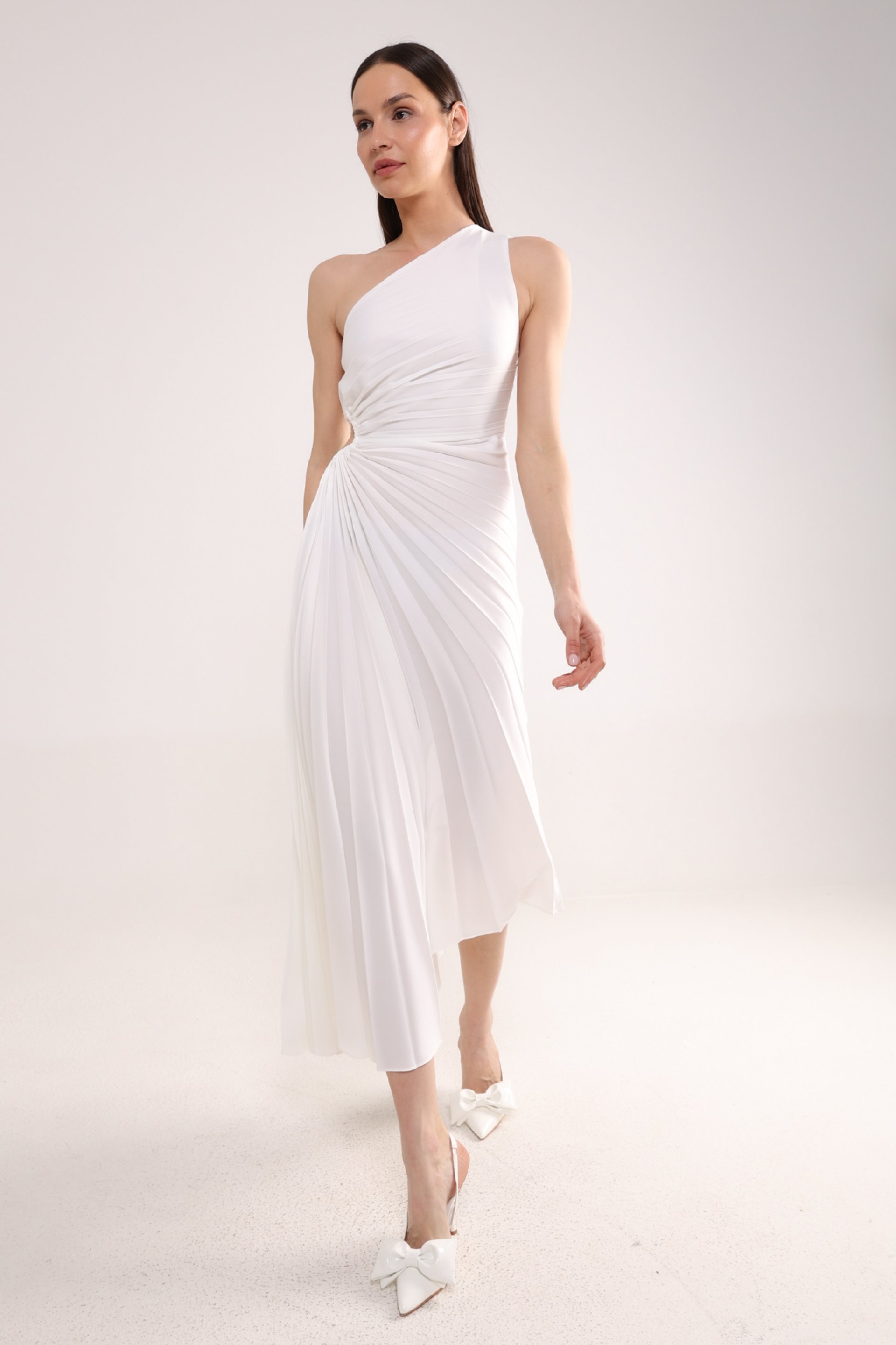 PLISIRANA ASIMETRIČNA HALJINA – PS Fashion, PLISIRANA ASIMETRIČNA HALJINA