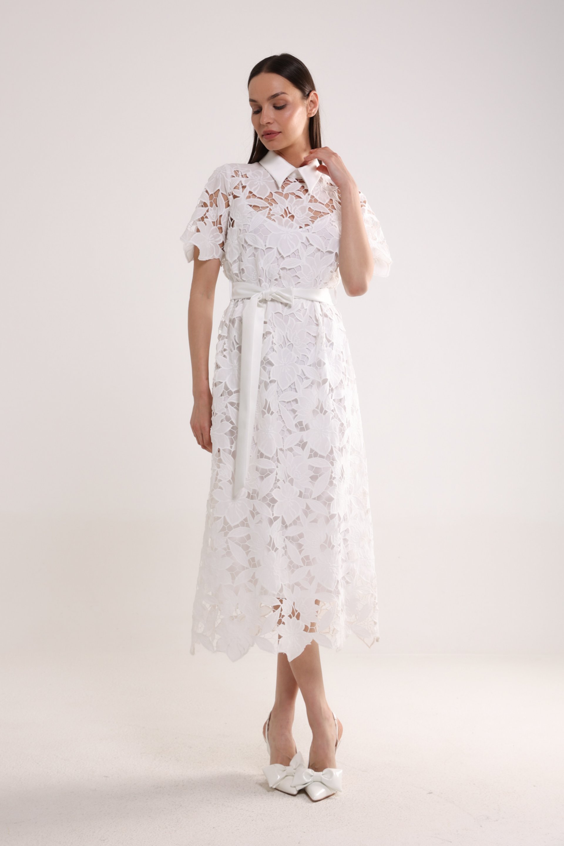 ČIPKANA HALJINA SA KRAGNOM – PS Fashion, ČIPKANA HALJINA SA KRAGNOM