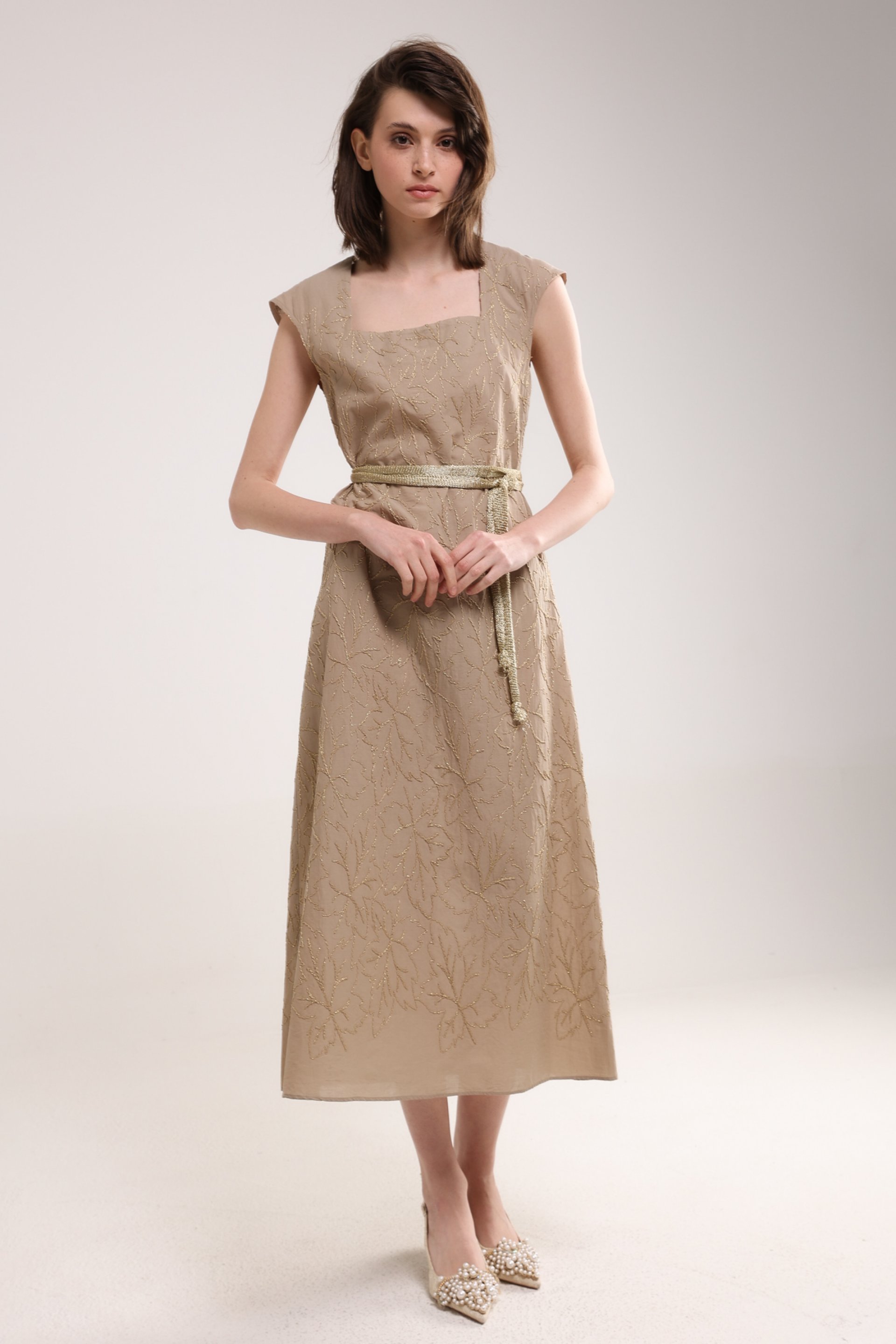 MIDI HALJINA SA RELJEFNOM TEKSTUROM – PS Fashion, MIDI HALJINA SA RELJEFNOM TEKSTUROM