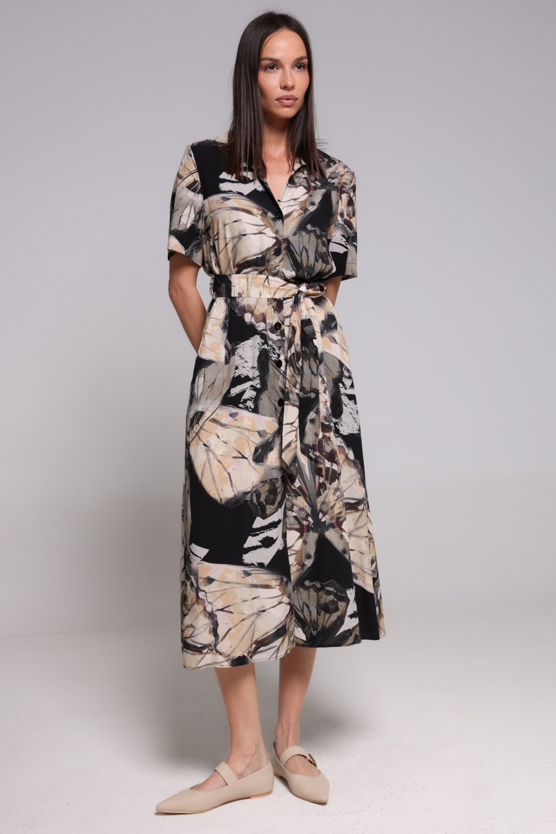 MIDI VISKOZNA HALJINA – PS Fashion, MIDI VISKOZNA HALJINA