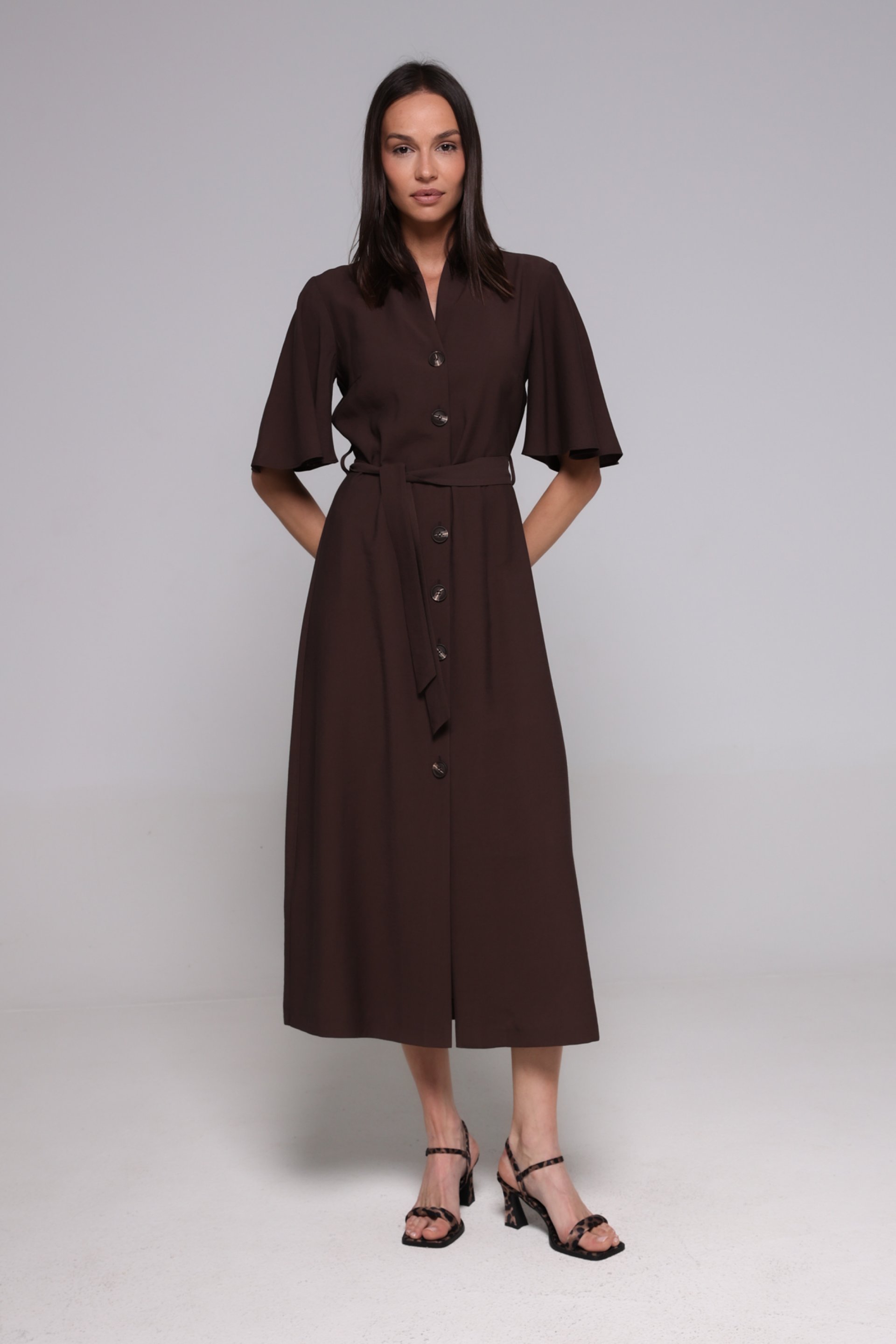 MIDI HALJINA SA POJASOM – PS Fashion, MIDI HALJINA SA POJASOM