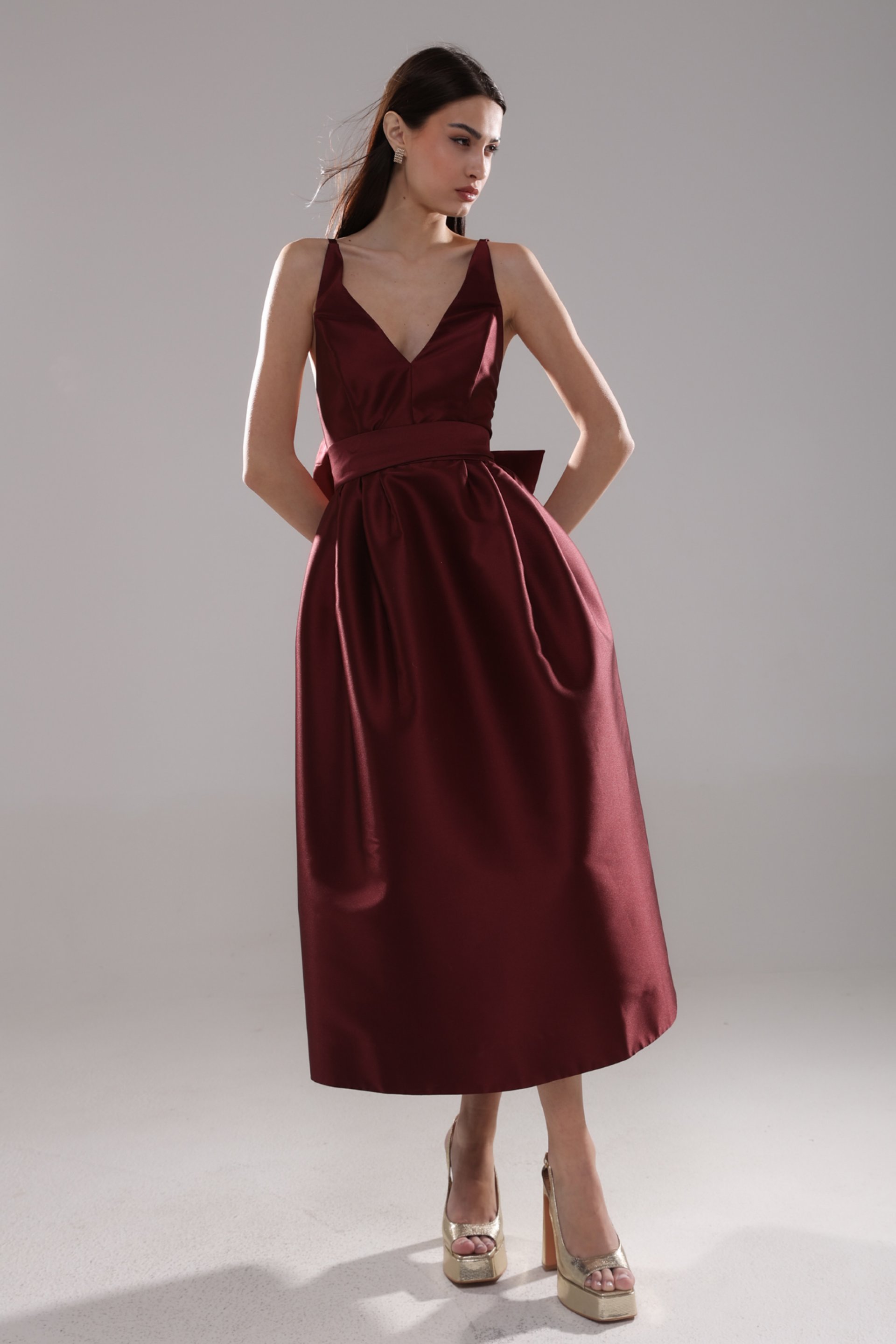 MIDI HALJINA SA BRETELAMA I MAŠNOM – PS Fashion, MIDI HALJINA SA BRETELAMA I MAŠNOM